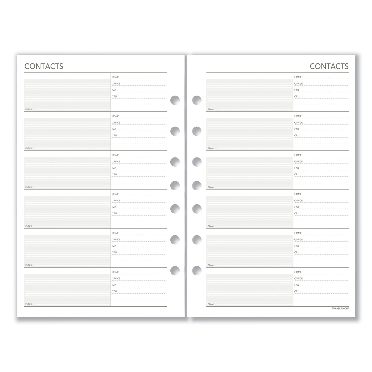 Weekly Planning Pages Refill 8 12 X 5 12 2020