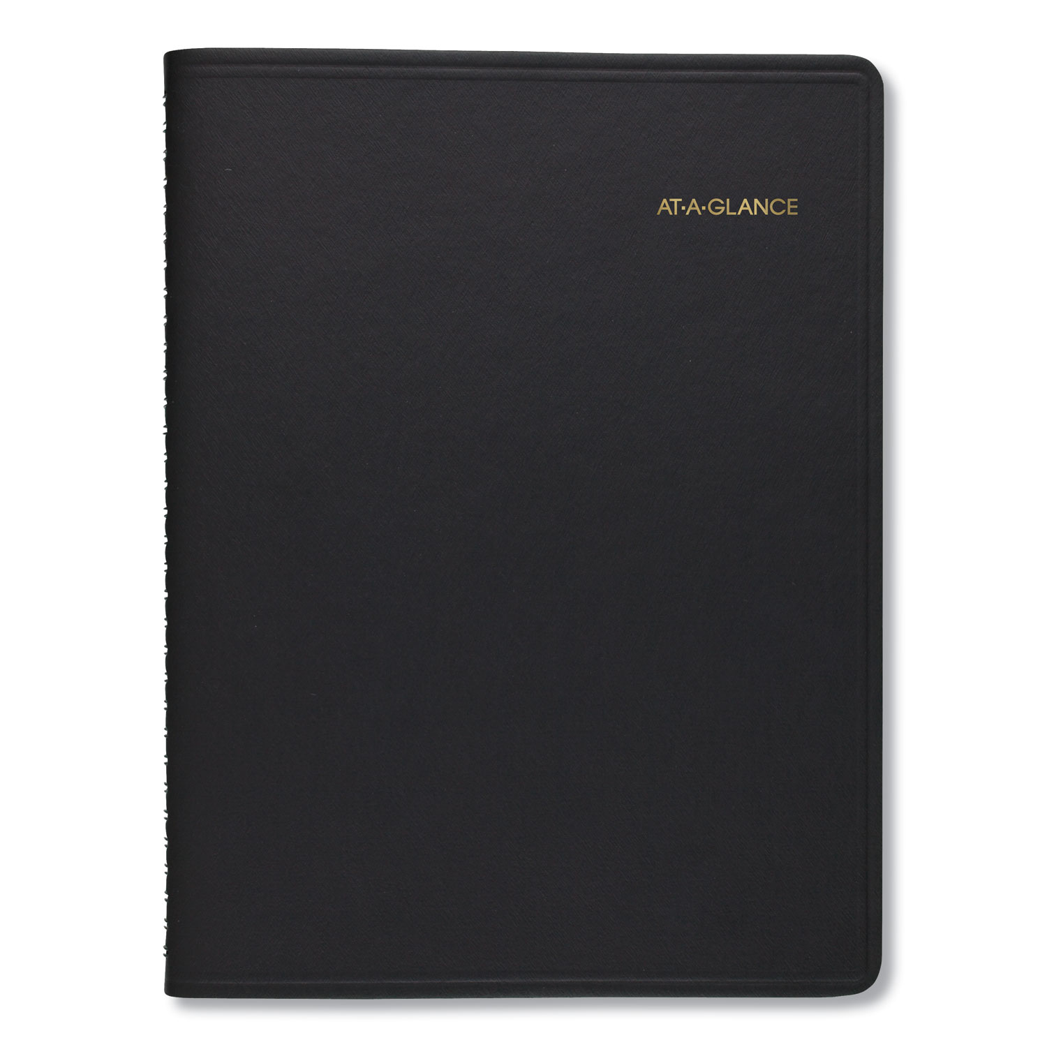  AT-A-GLANCE 7022205 Two-Person Group Daily Appointment Book, 10 7/8 x 8, Black, 2020 (AAG7022205) 