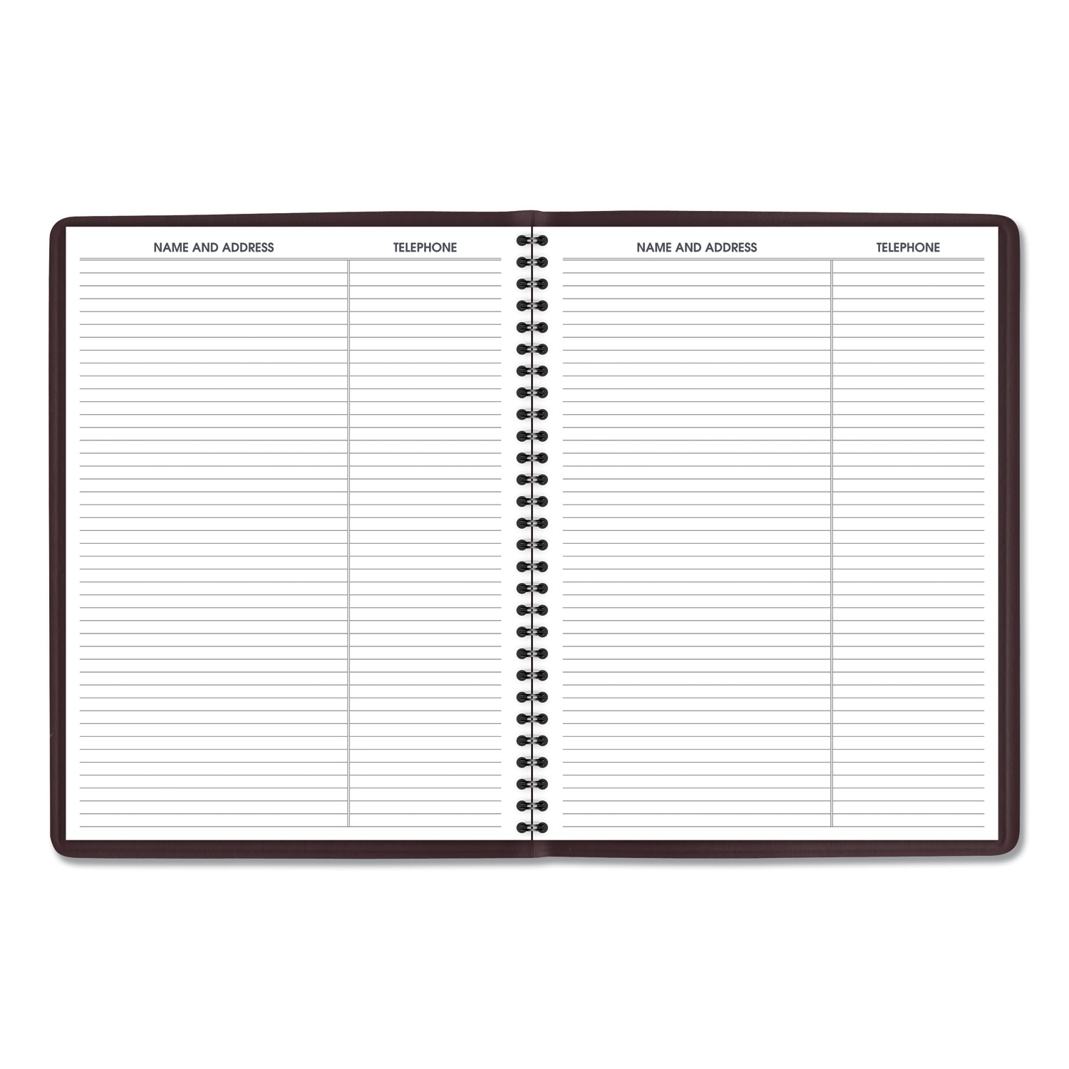 Weekly Appointment Book, 10 7/8 x 8 1/4, Winestone, 2020-2021