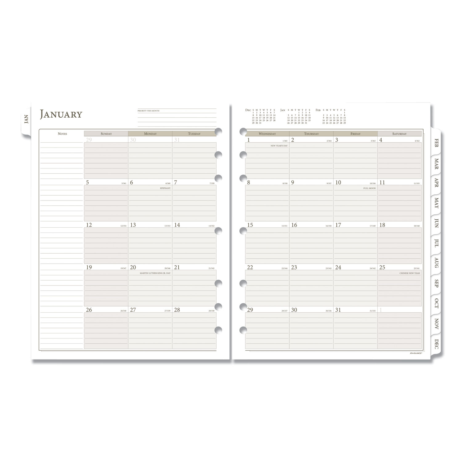 Two Pages Per Day Planning Pages Refill 11 X 8 12 2020