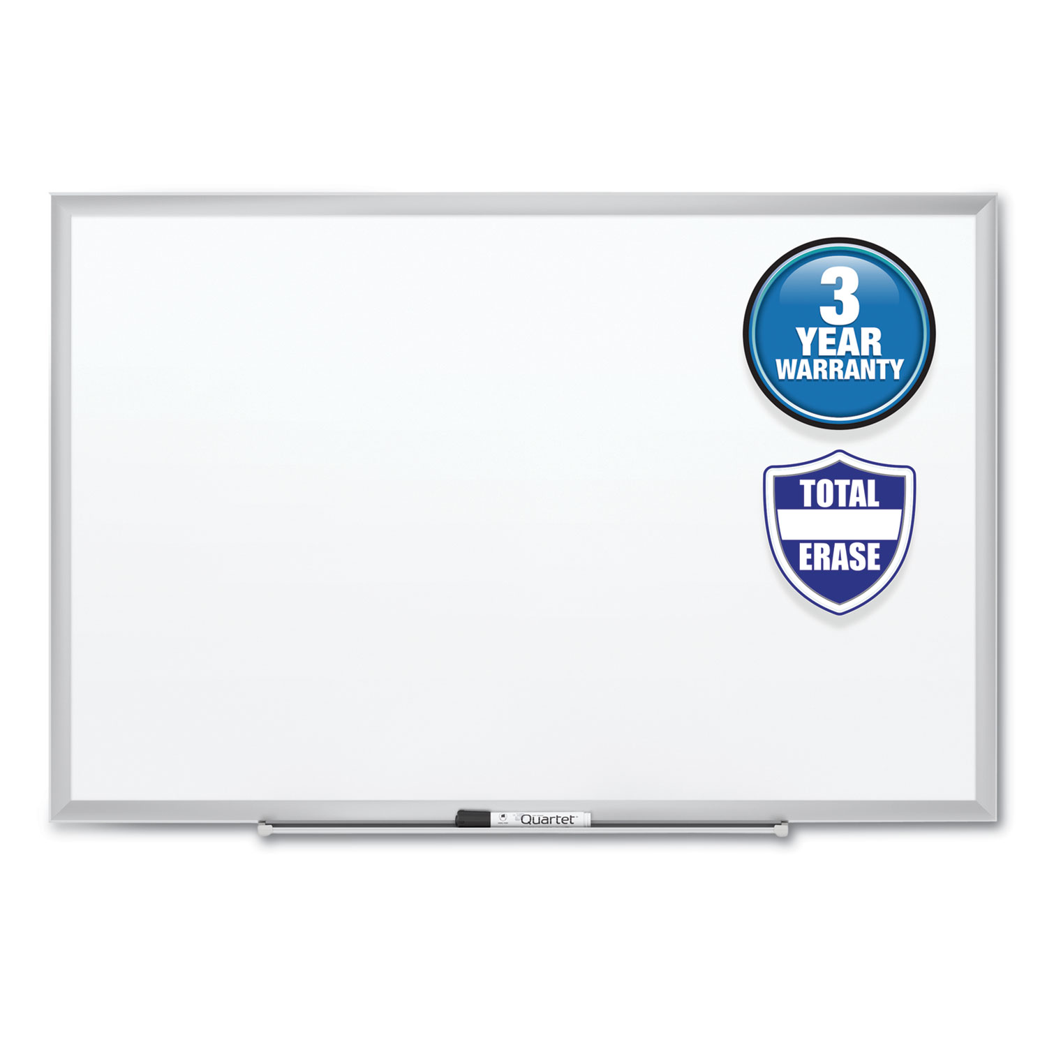  Quartet S533 Classic Series Total Erase Dry Erase Board, 36 x 24, Silver Aluminum Frame (QRTS533) 