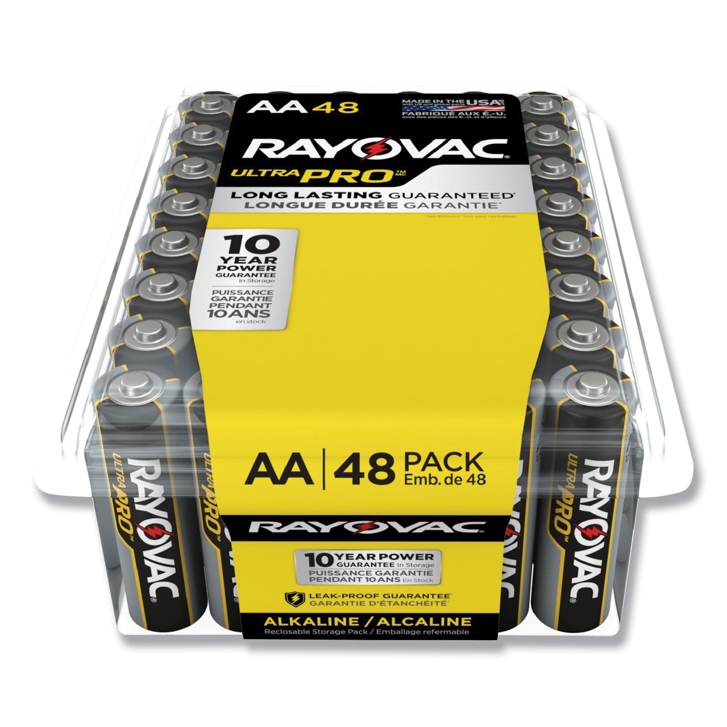 Rayovac ALAA-48PPJ Ultra Pro Alkaline AA Batteries, 48/Pack (RAYALAA48PPJ) 