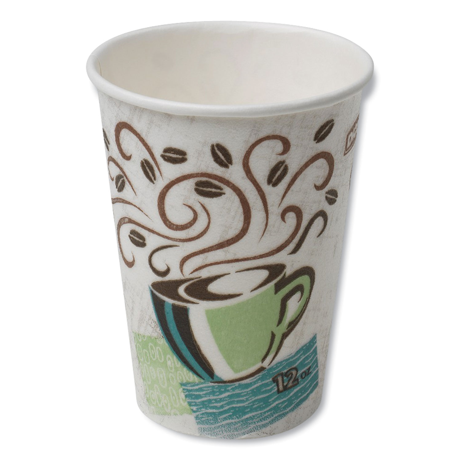  Dixie 5342CD Hot Cups, Paper, 12oz, Coffee Dreams Design, 50/Pack (DXE5342CDPK) 