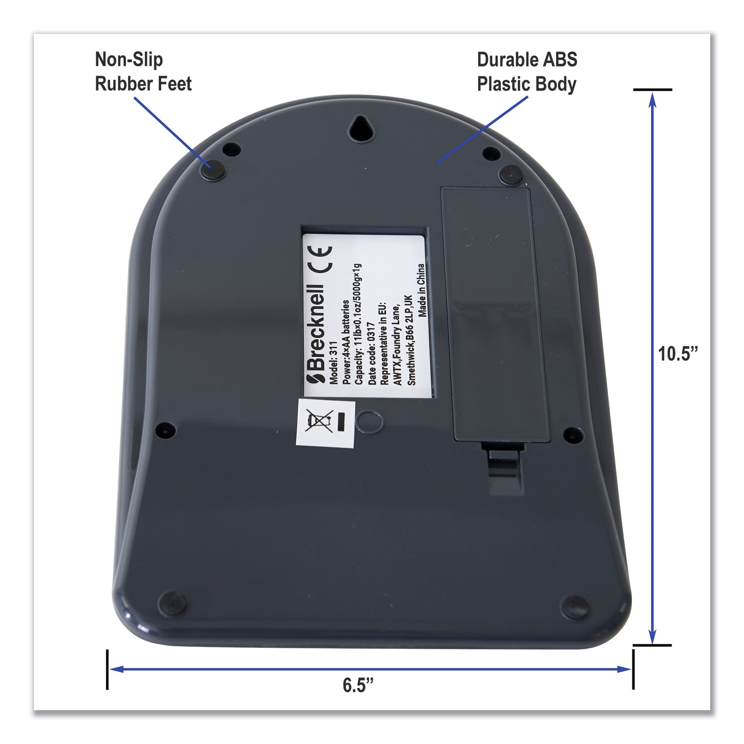 Model 311 -- 11 lb. Postal/Shipping Scale, Round Platform, 6 dia -  Reliable Paper