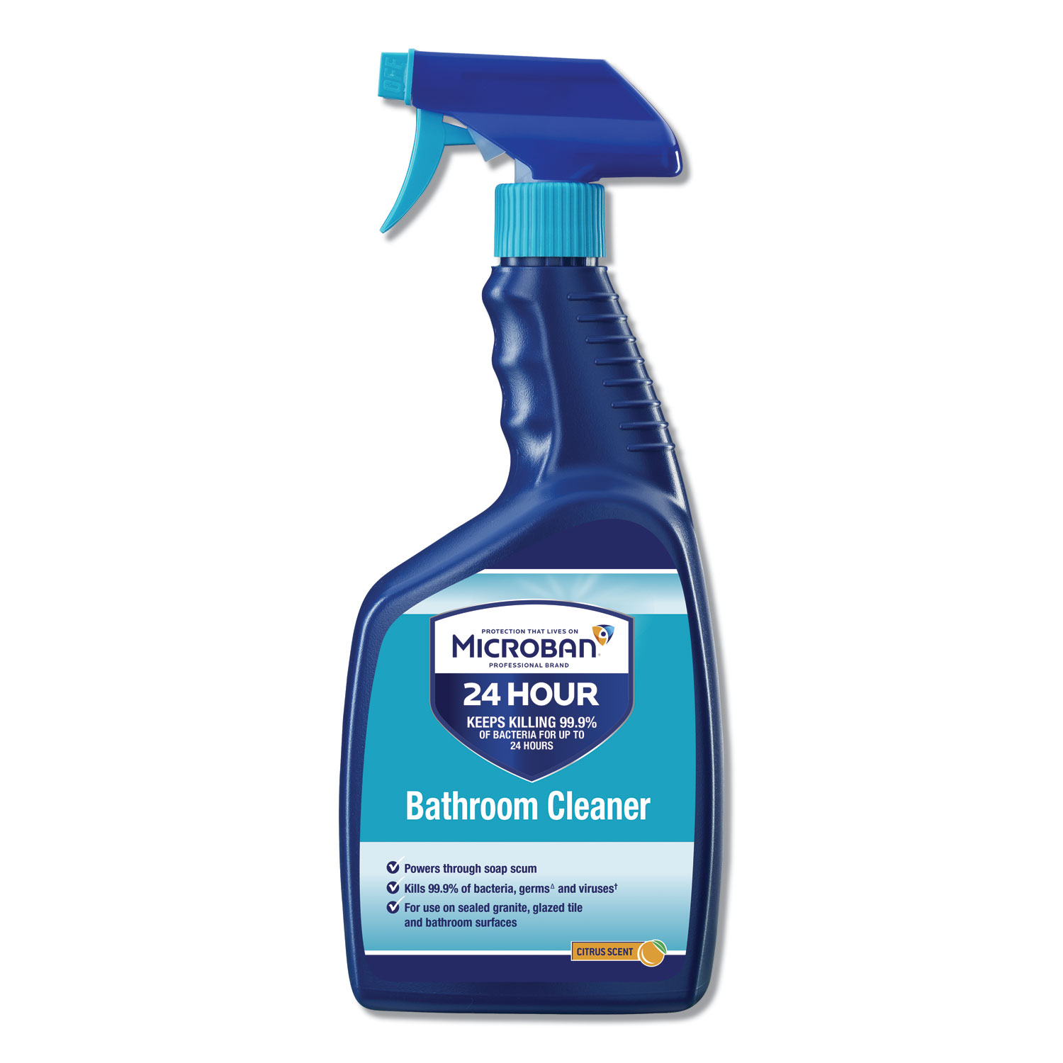  Microban 30120EA 24-Hour Disinfectant Bathroom Cleaner, Citrus, 32 oz Spray Bottle (PGC30120EA) 
