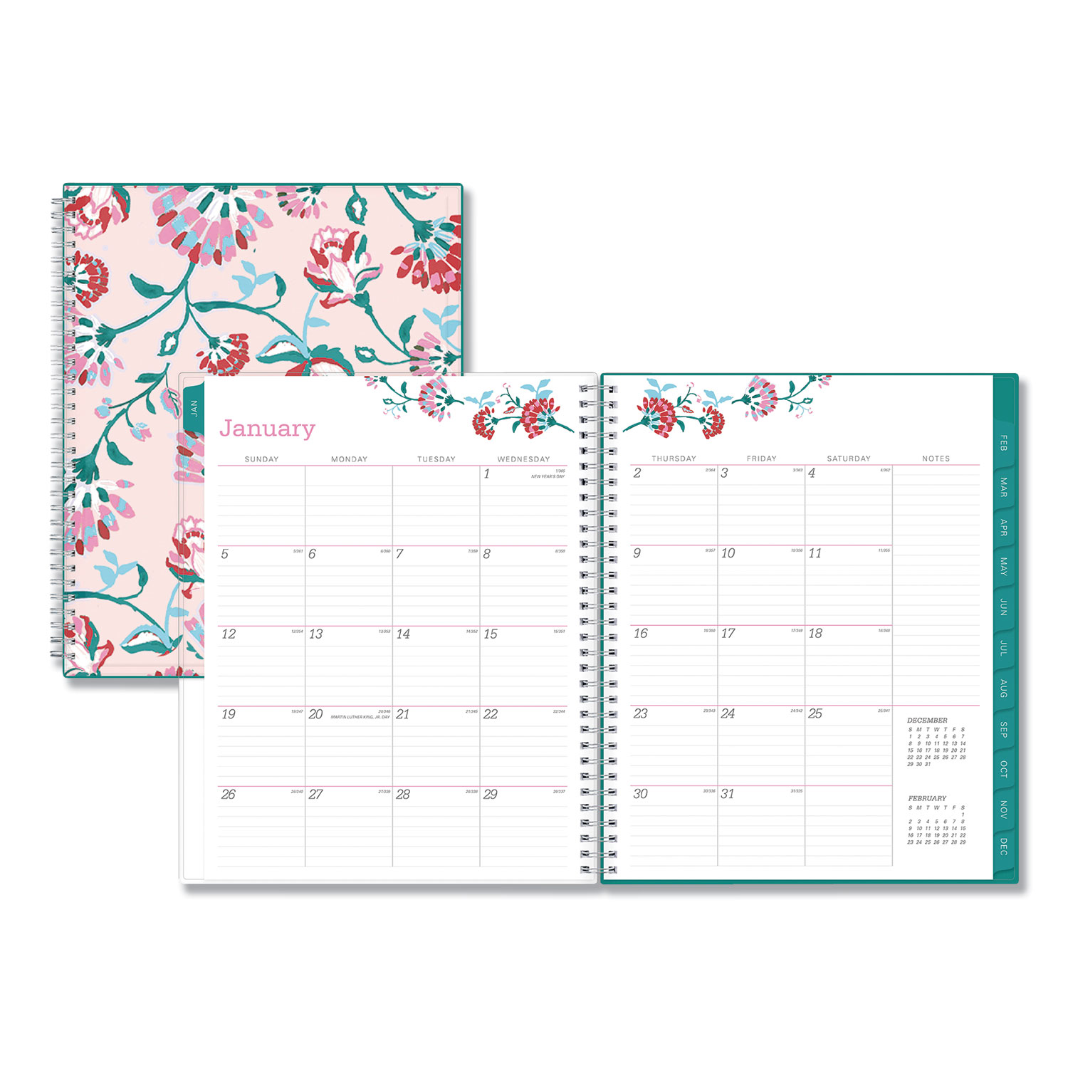 Blue Sky 101617 Breast Cancer Awareness Weekly/Monthly Planner, 11 x 8 1/2, 2020 (BLS101617) 