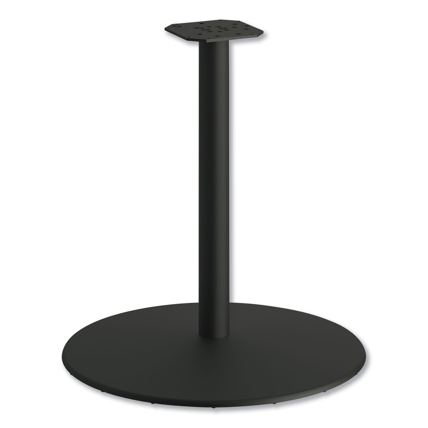 HON® Between Round Disc Base for 30 Table Tops, Black Mica