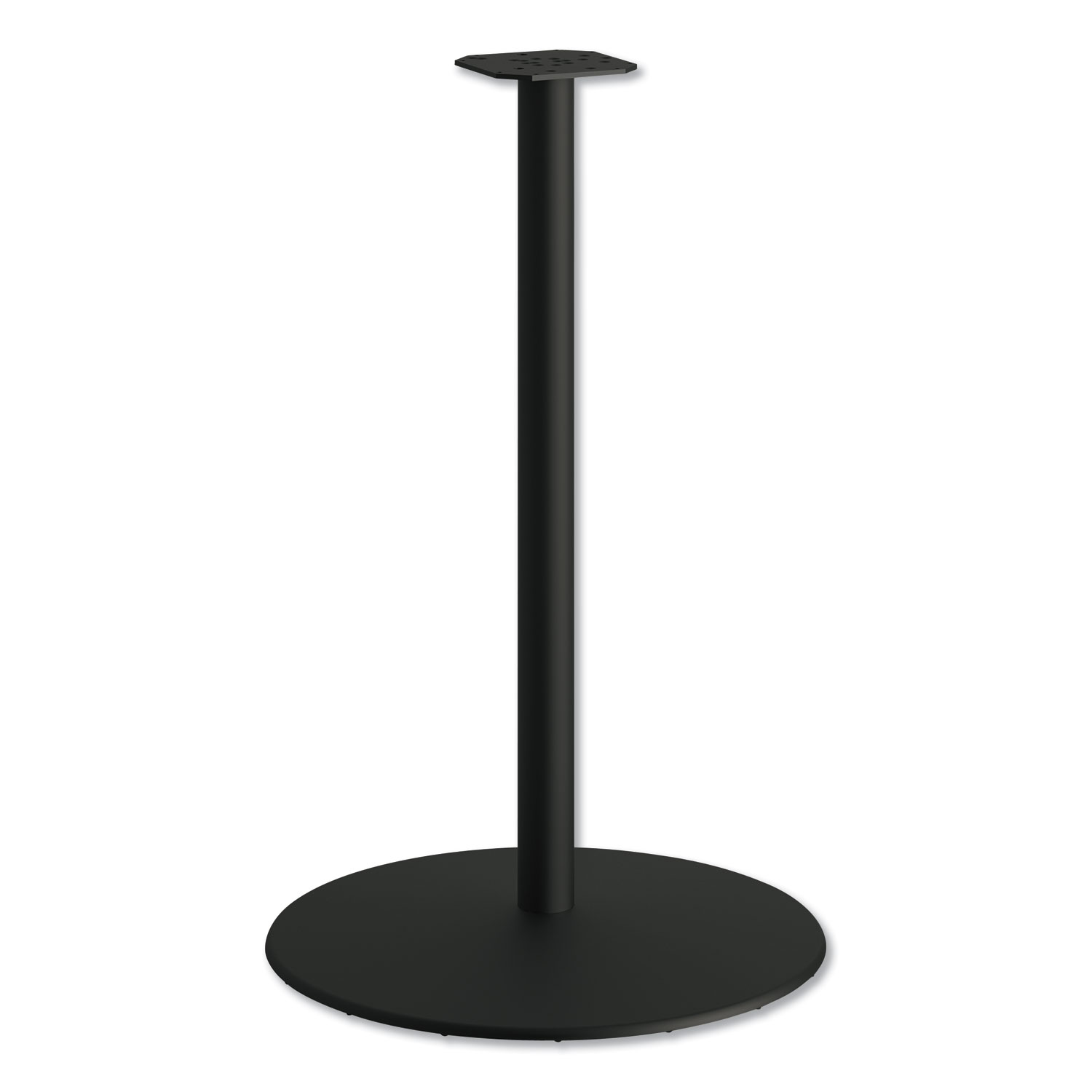 HON® Between Round Disc Base for 42 Table Tops, Black Mica