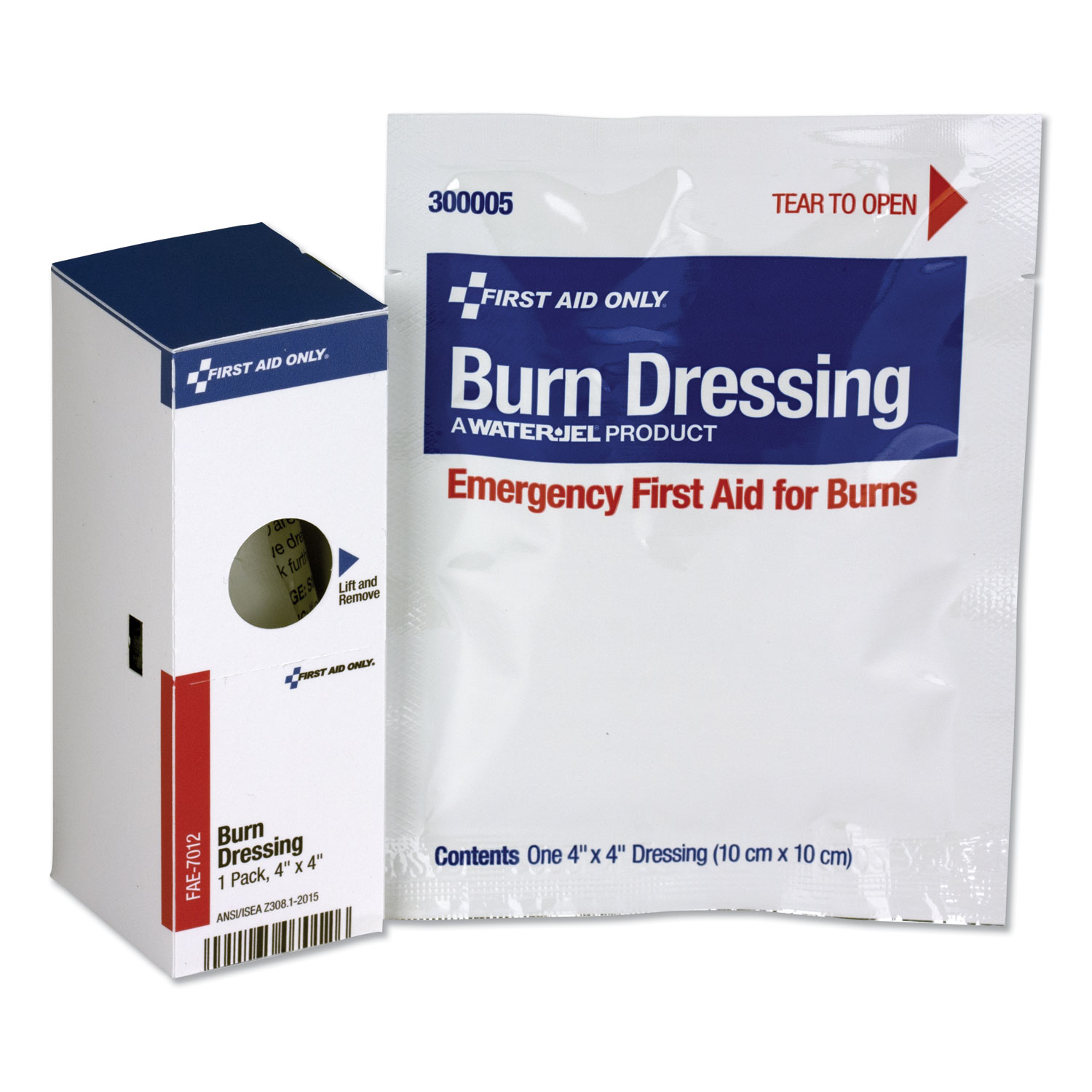  First Aid Only FAE-7012 SmartCompliance Refill Burn Dressing, 4 x 4, White (FAOFAE7012) 
