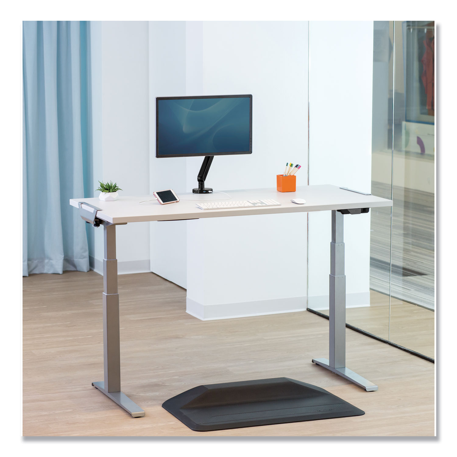  Fellowes 9650201 Levado Laminate Table Top (Top Only), 72w x 30d, Gray Ash (FEL9650201) 