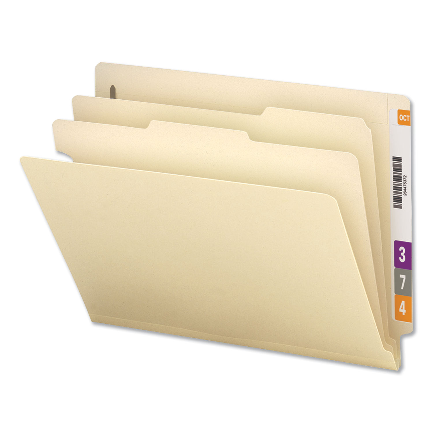  Universal UNV16150 Six-Section Manila End Tab Classification Folders, 2 Dividers, Letter Size, Manila, 10/Box (UNV16150) 