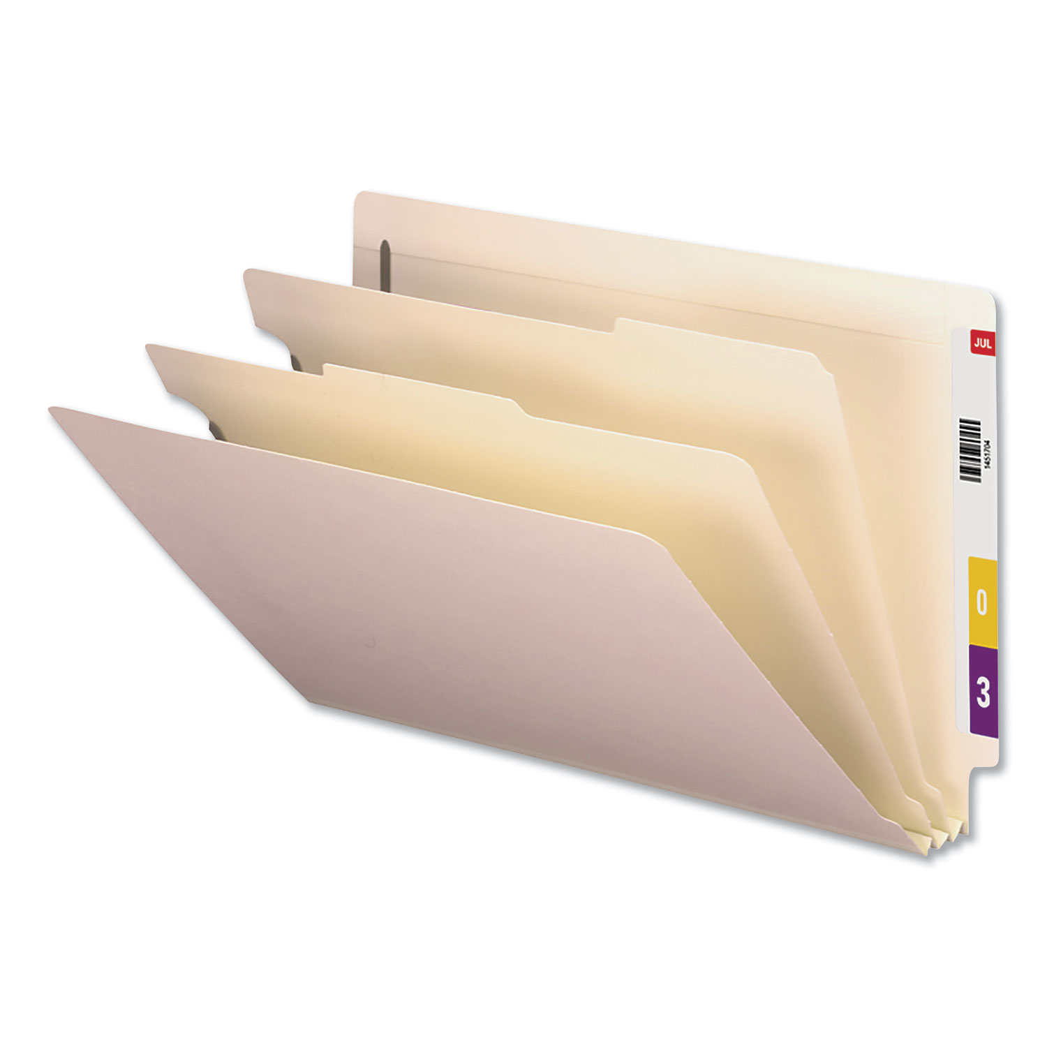  Universal UNV16151 Six-Section Manila End Tab Classification Folders, 2 Dividers, Legal Size, Manila, 10/Box (UNV16151) 