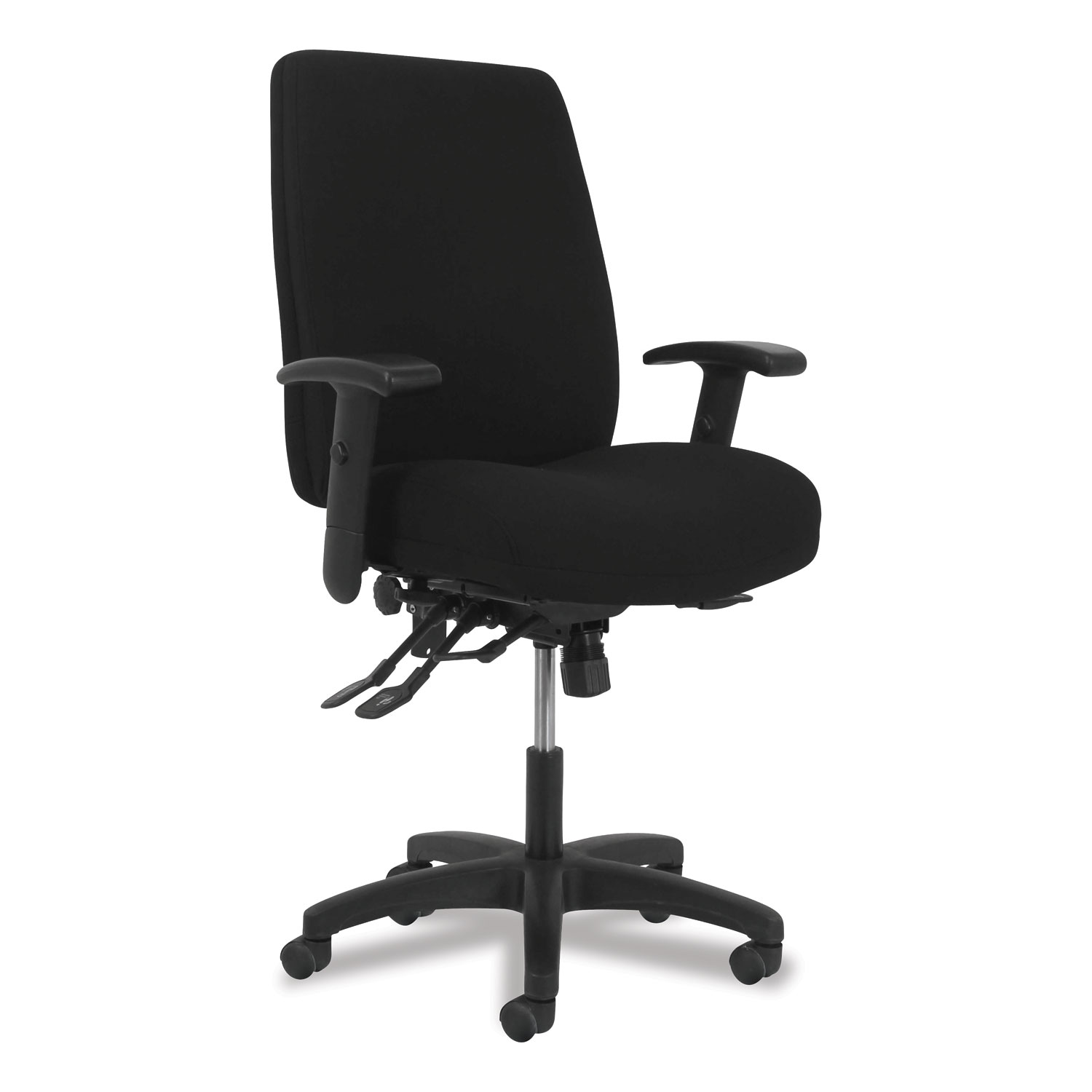 HON® Network High-Back Chair, Supports up to 250 lbs., Black Seat/Black Back, Black Base