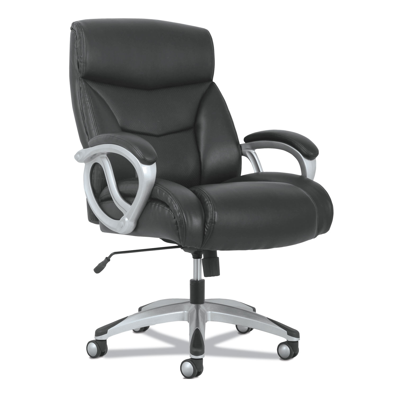 Sadie BSXVST341 3-Forty-One Big and Tall Chair, Supports up to 400 lbs., Black Seat/Black Back, Aluminum Base (BSXVST341) 