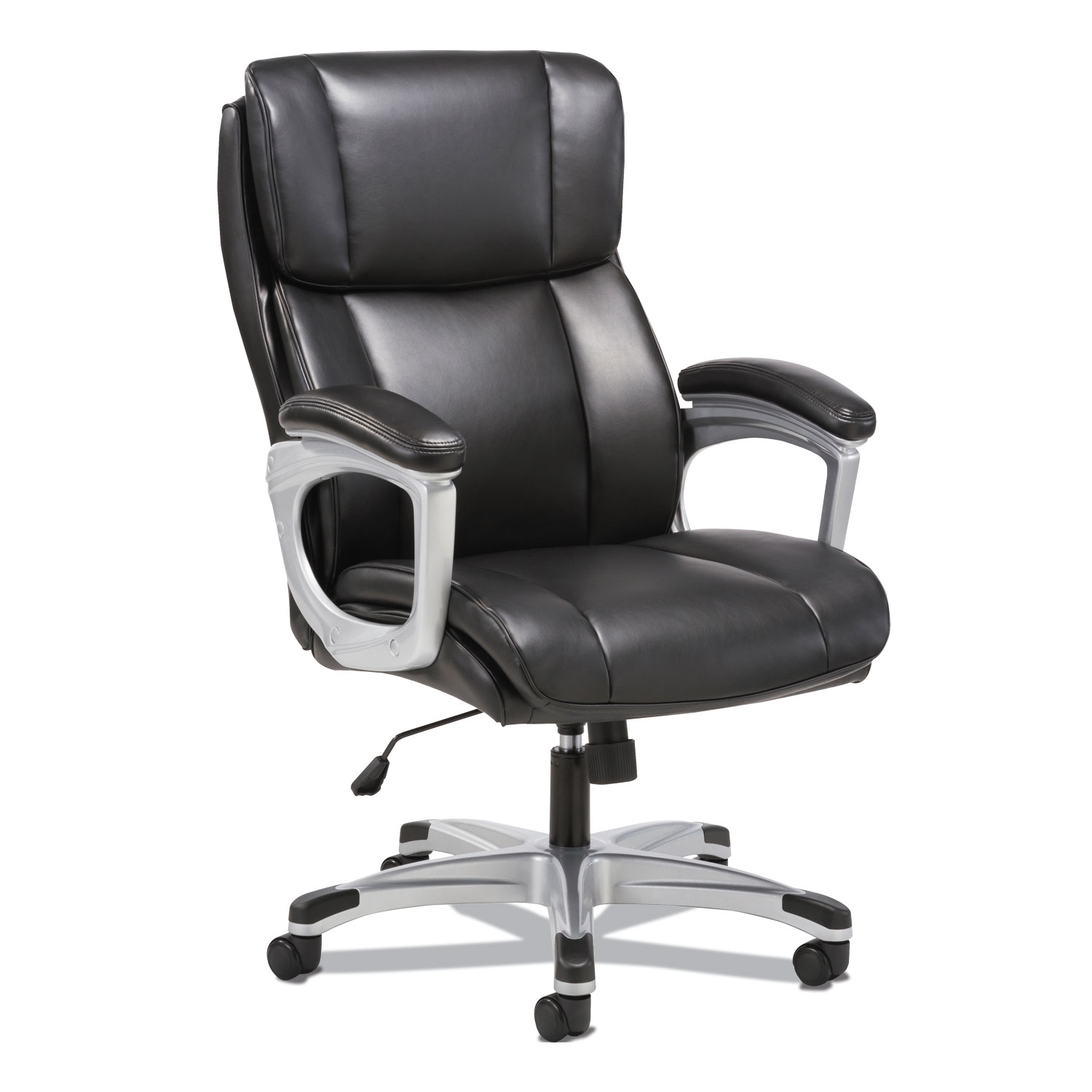  Sadie BSXVST315 3-Fifteen Executive High-Back Chair, Supports up to 225 lbs., Black Seat/Black Back, Aluminum Base (BSXVST315) 