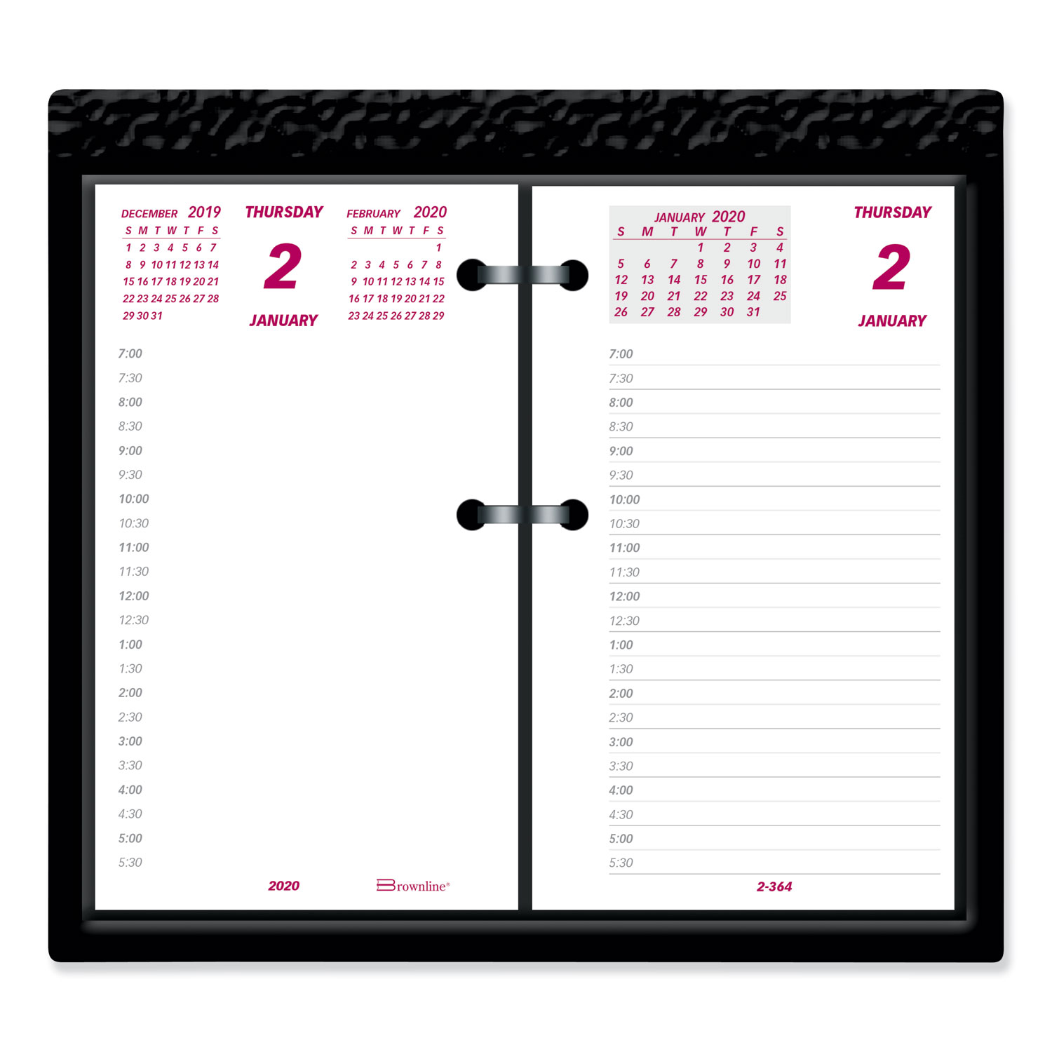  Brownline C2R Daily Calendar Pad Refill, 6 x 3 1/2, 2020 (REDC2R) 