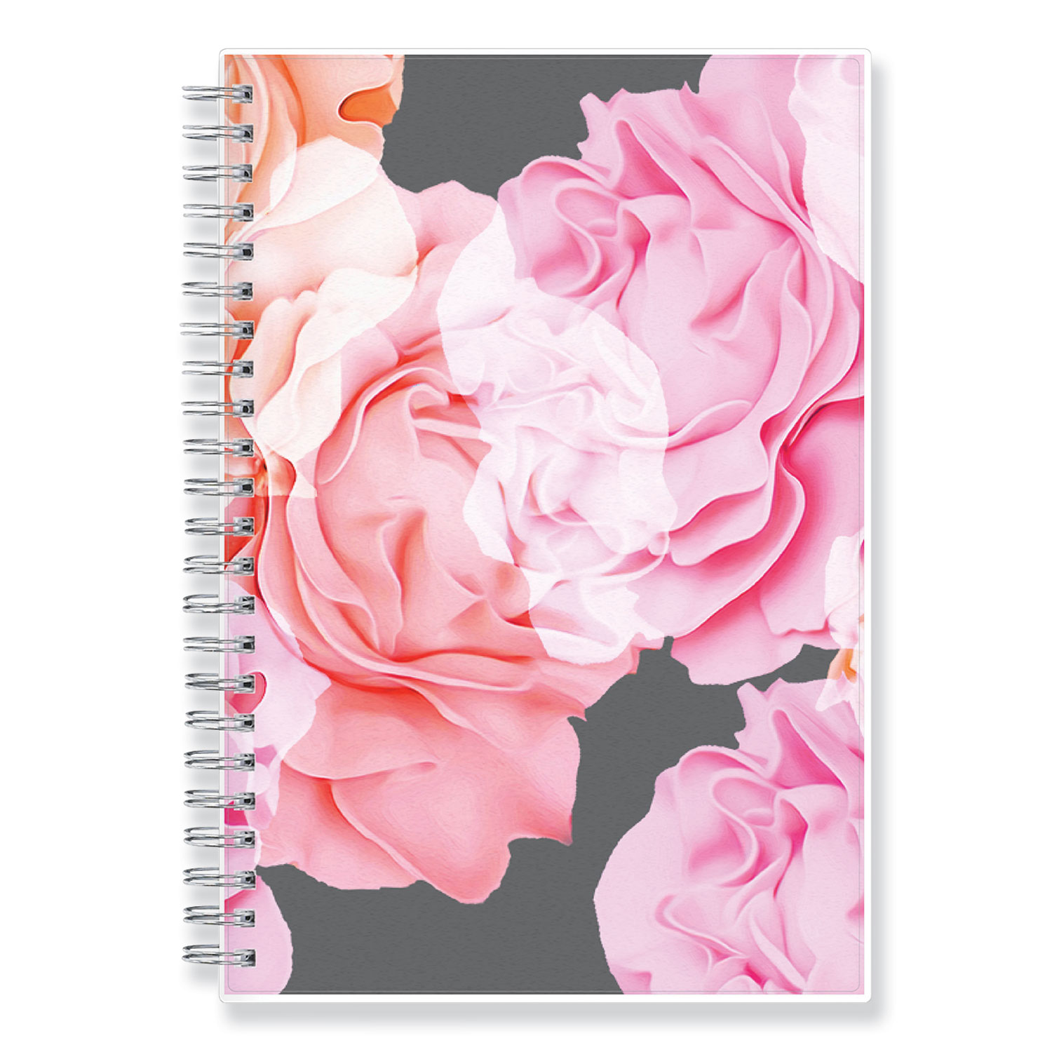 Joselyn Weekly/Monthly Wirebound Planner, 8 x 5, Light Pink/Peach/Black, 2020