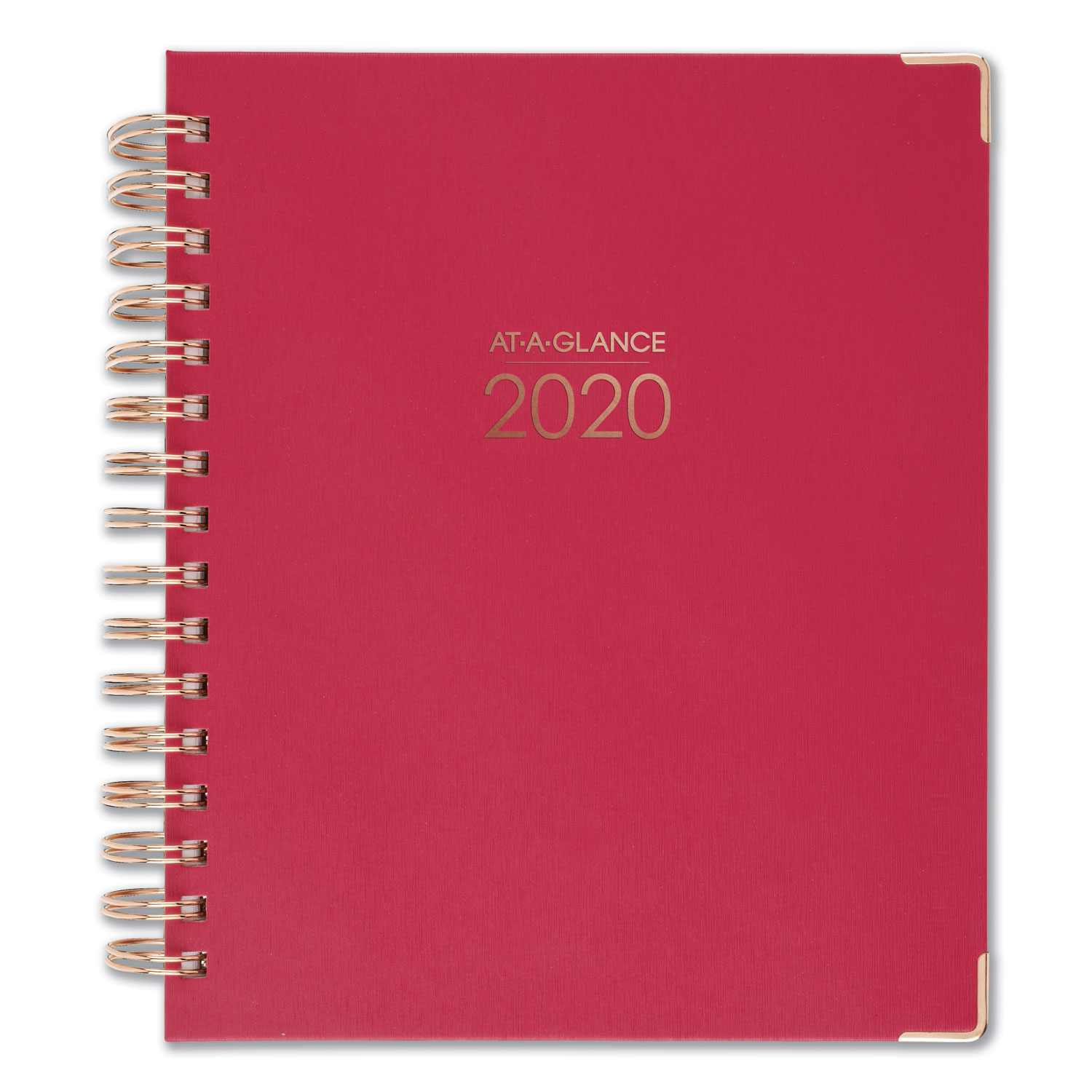  AT-A-GLANCE 609980559 Harmony Weekly/Monthly Hardcover Planner, 6 7/8 x 8 3/4, Berry, 2020-2021 (AAG609980559) 