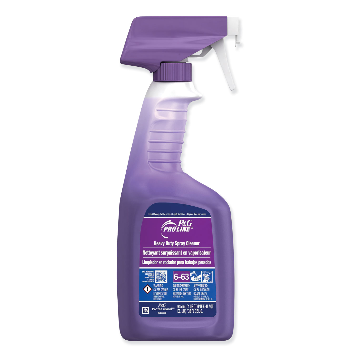 Heavy Duty Spray Cleaner, Clean Fresh, 32 oz Trigger Spray Bottle, 6/Carton