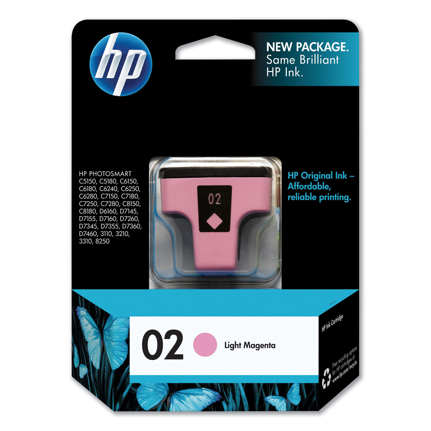  HP C8775WN HP 02, (C8775WN) Light Magenta Original Ink Cartridge (HEWC8775WN) 