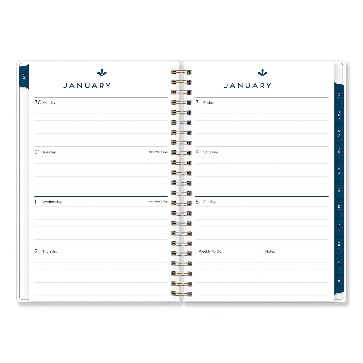 Sullana Weekly/Monthly Planner, 8 x 5, Teal Cover, 2020