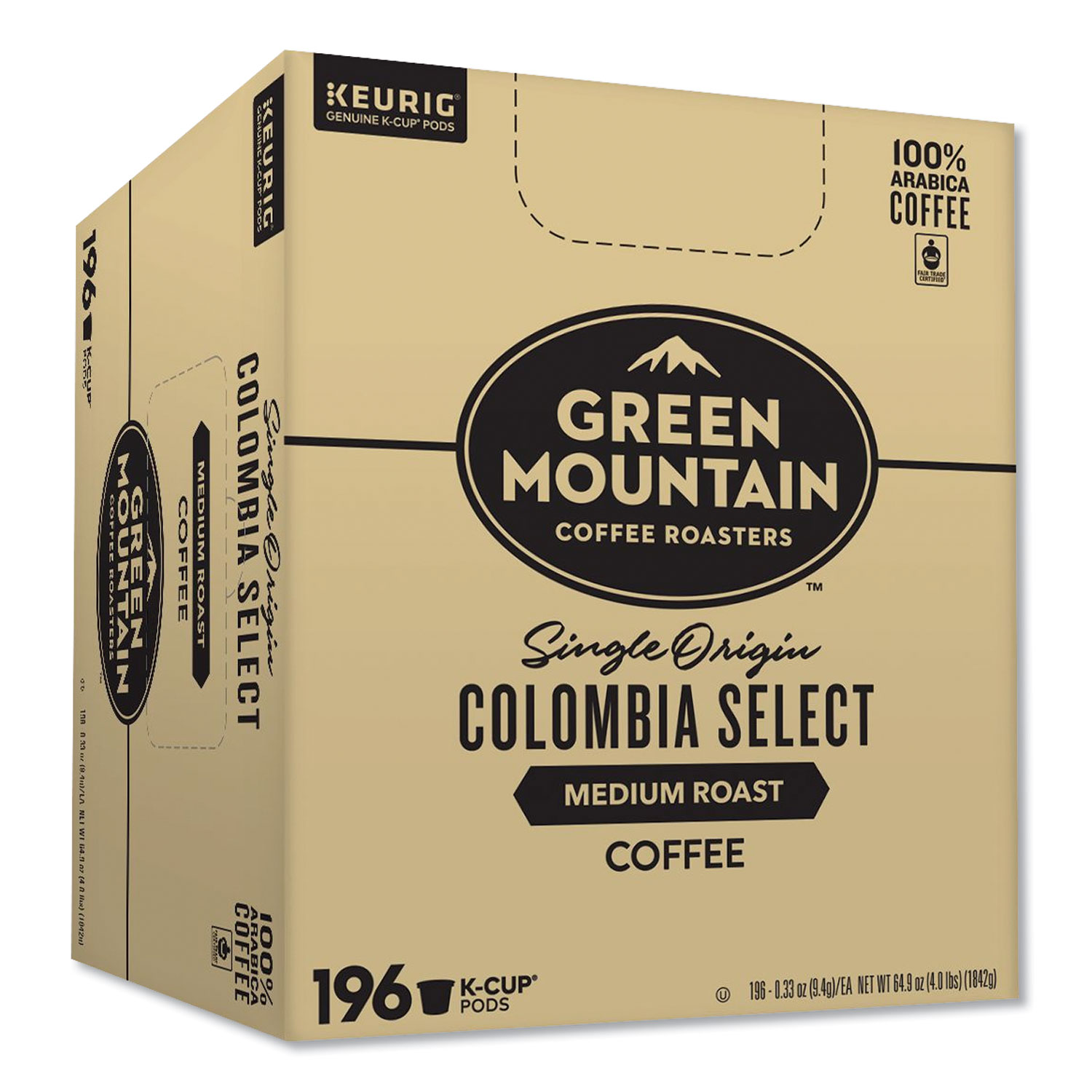  Green Mountain Coffee 7996 Colombia Select Single Origin Bulk K-Cups, 196/Carton (GMT7996) 