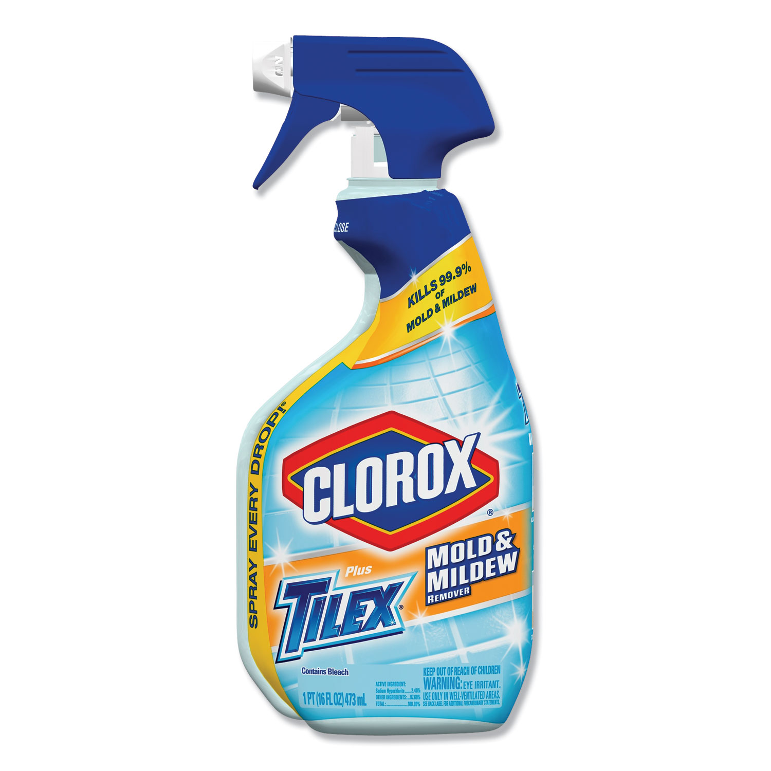  Clorox 01100EA Mold and Mildew Remover with Bleach, 16 oz Smart Tube Spray (CLO01100EA) 