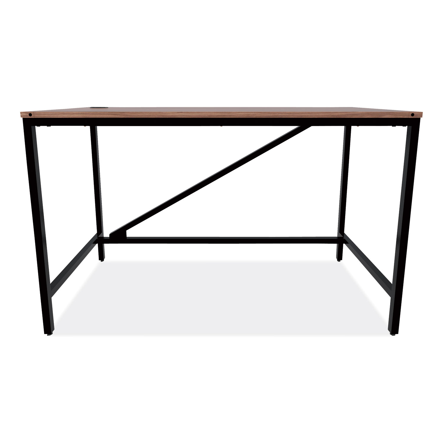  Alera ID-4824B Industrial Series Table Desk, 47.25w x 23.63d x 29.5h, Modern Walnut (ALELTD4824WA) 