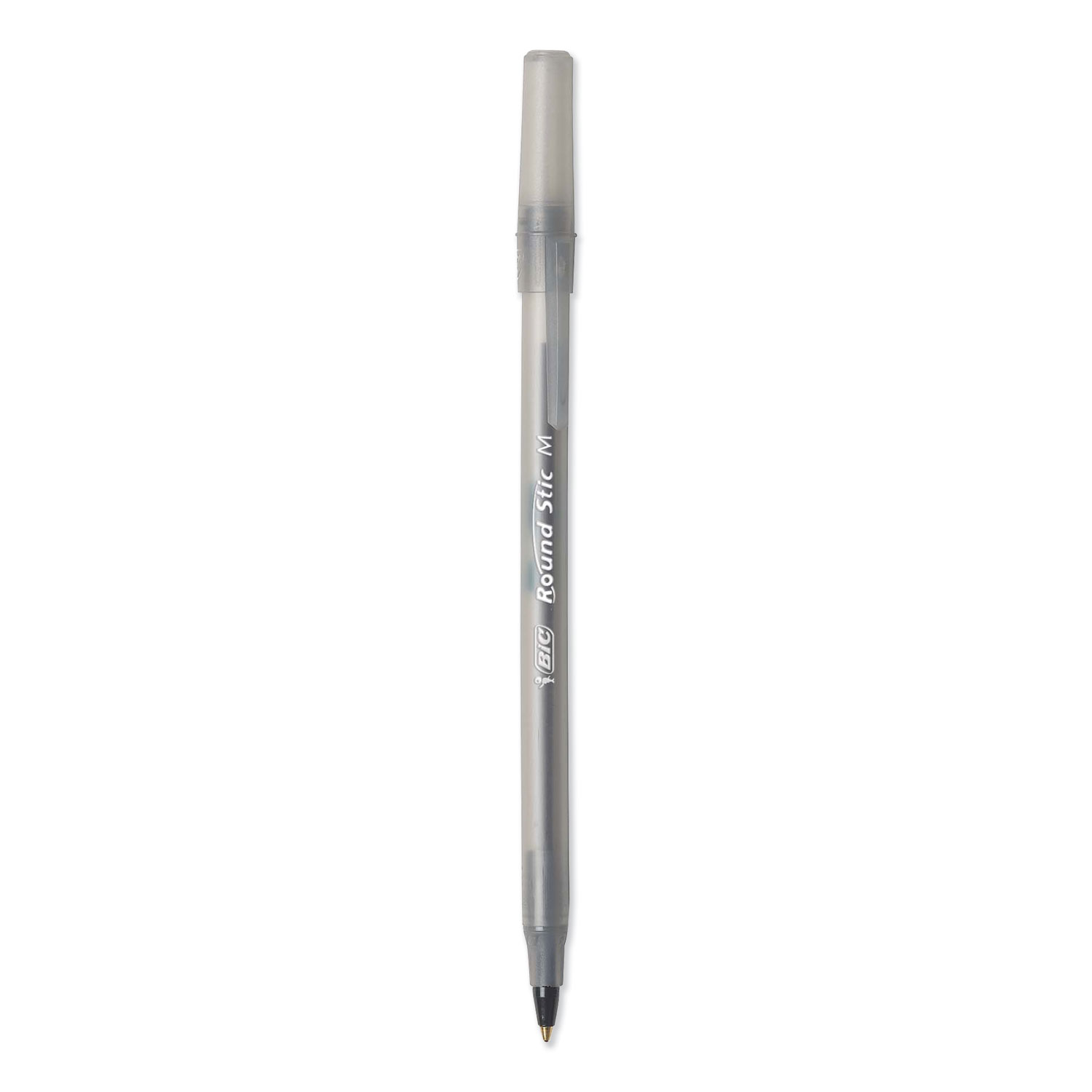 Round Stic Xtra Life Stick Ballpoint Pen VP, 1mm, Black Ink and Barrel, 240/Carton