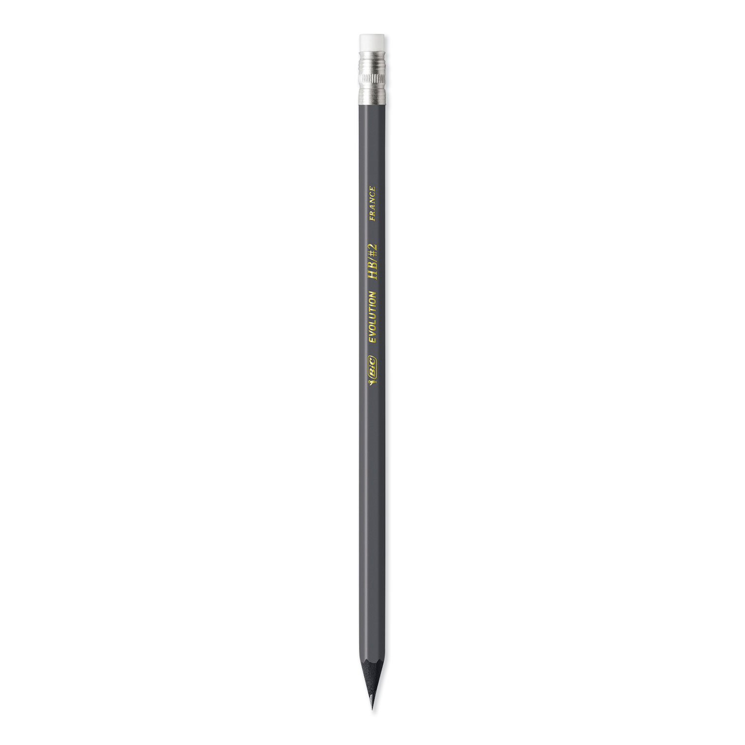 Evolution Pencil, HB (#2), Black Lead, Gray Barrel, 24/Pack
