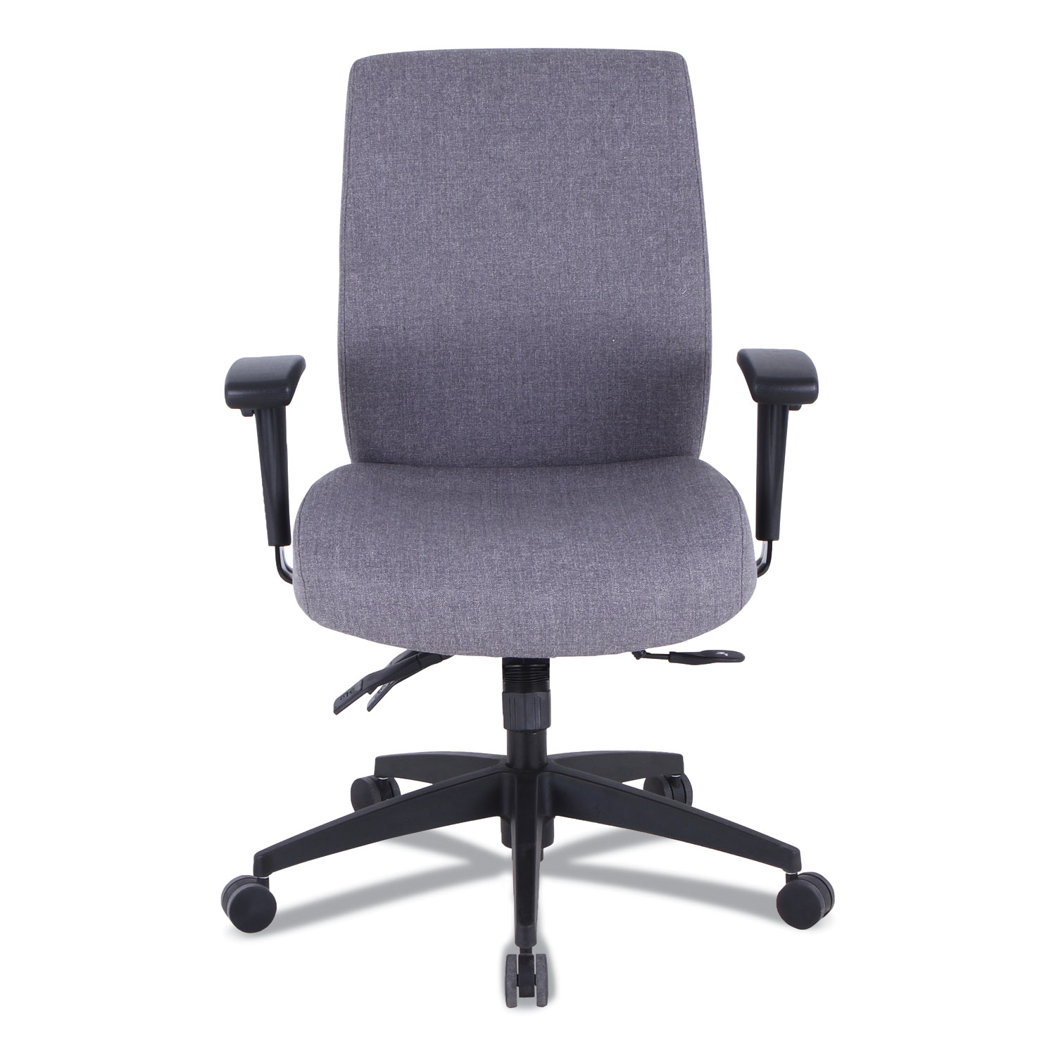 Alera Wrigley Series 24/7 High Performance Mid-Back Multifunction Task Chair, Up to 275 lbs., Gray Seat/Back, Black Base