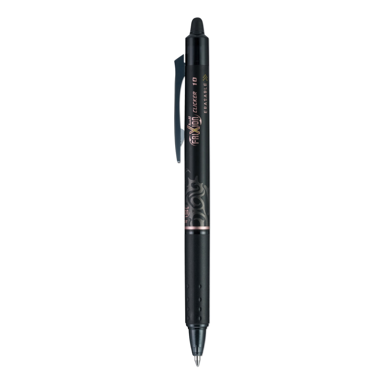  Pilot 11384 FriXion Clicker Erasable Retractable Gel Pen, 1 mm, Black Ink/Barrel, Dozen (PIL11384) 