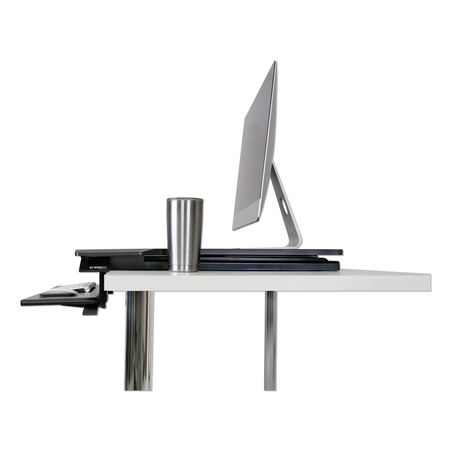 WorkFit TX Standing Desk Converter, 36.6 x 33 x 19, Black