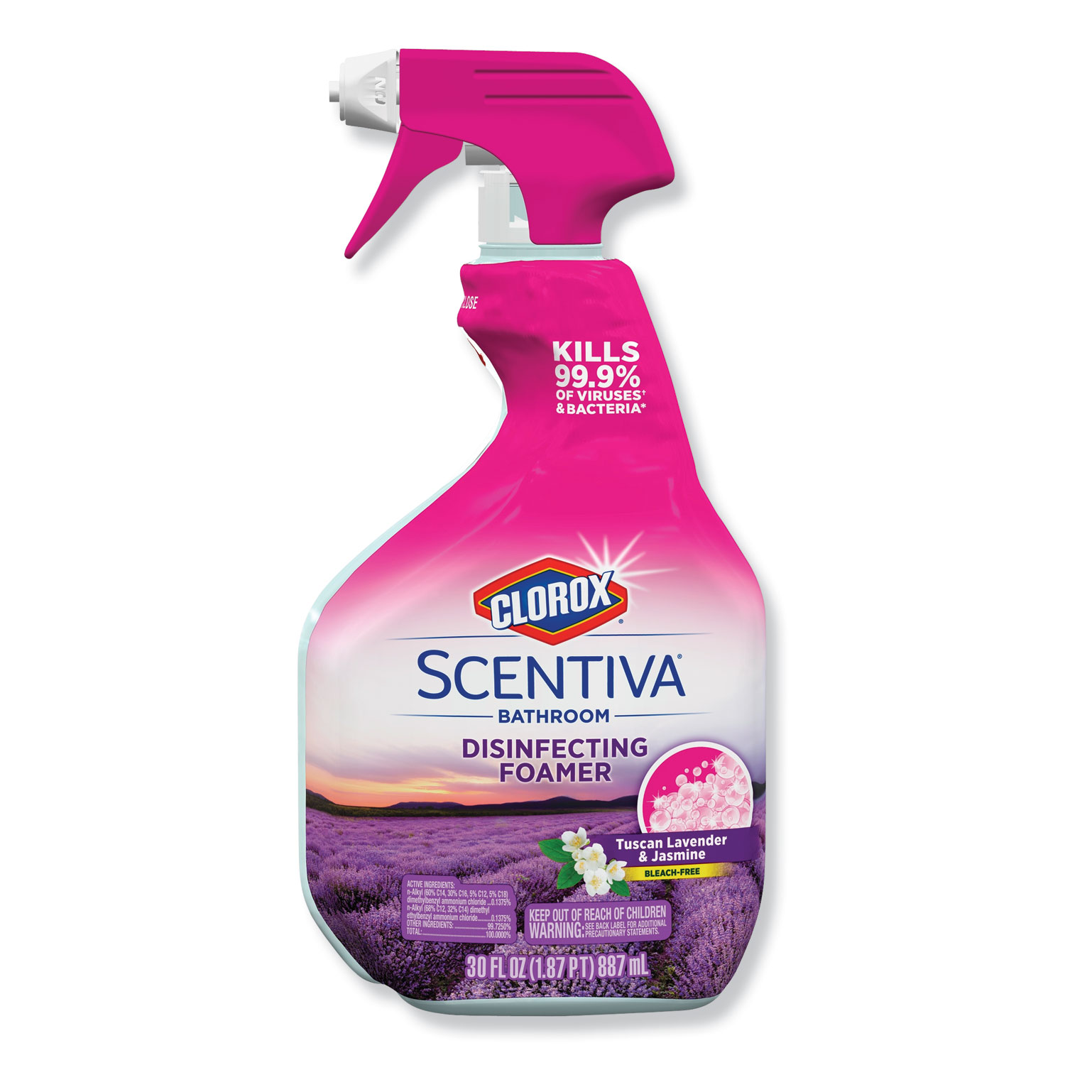  Clorox 31812 Scentiva Disinfecting Foam Multi Surface Cleaner, Tuscan Lavender & Jasmine,6/CT (CLO31812) 