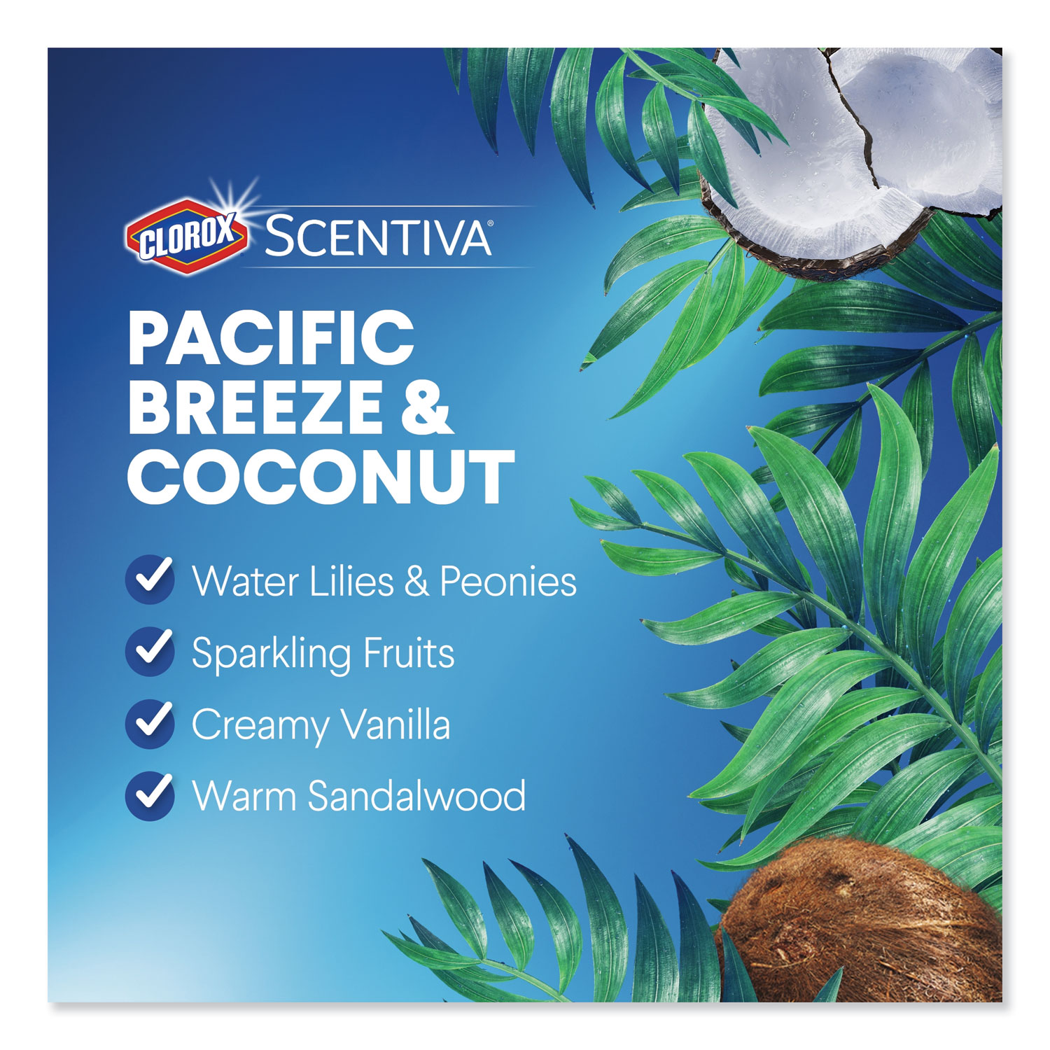Scentiva Multi Surface Cleaner, Pacific Breeze and Coconut, 32 oz