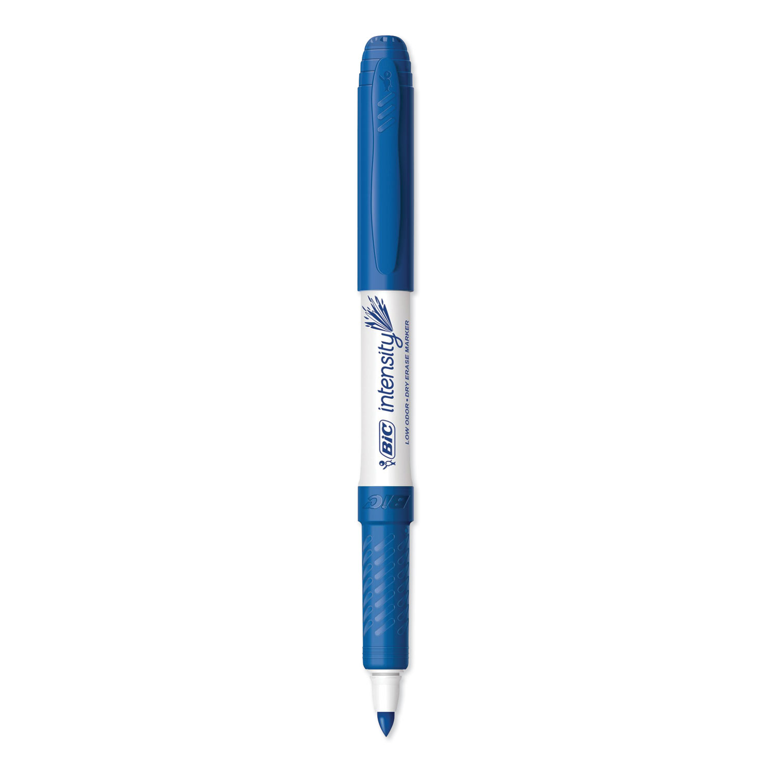 Low-Odor Dry-Erase Marker, Fine Bullet Tip, Blue, Dozen