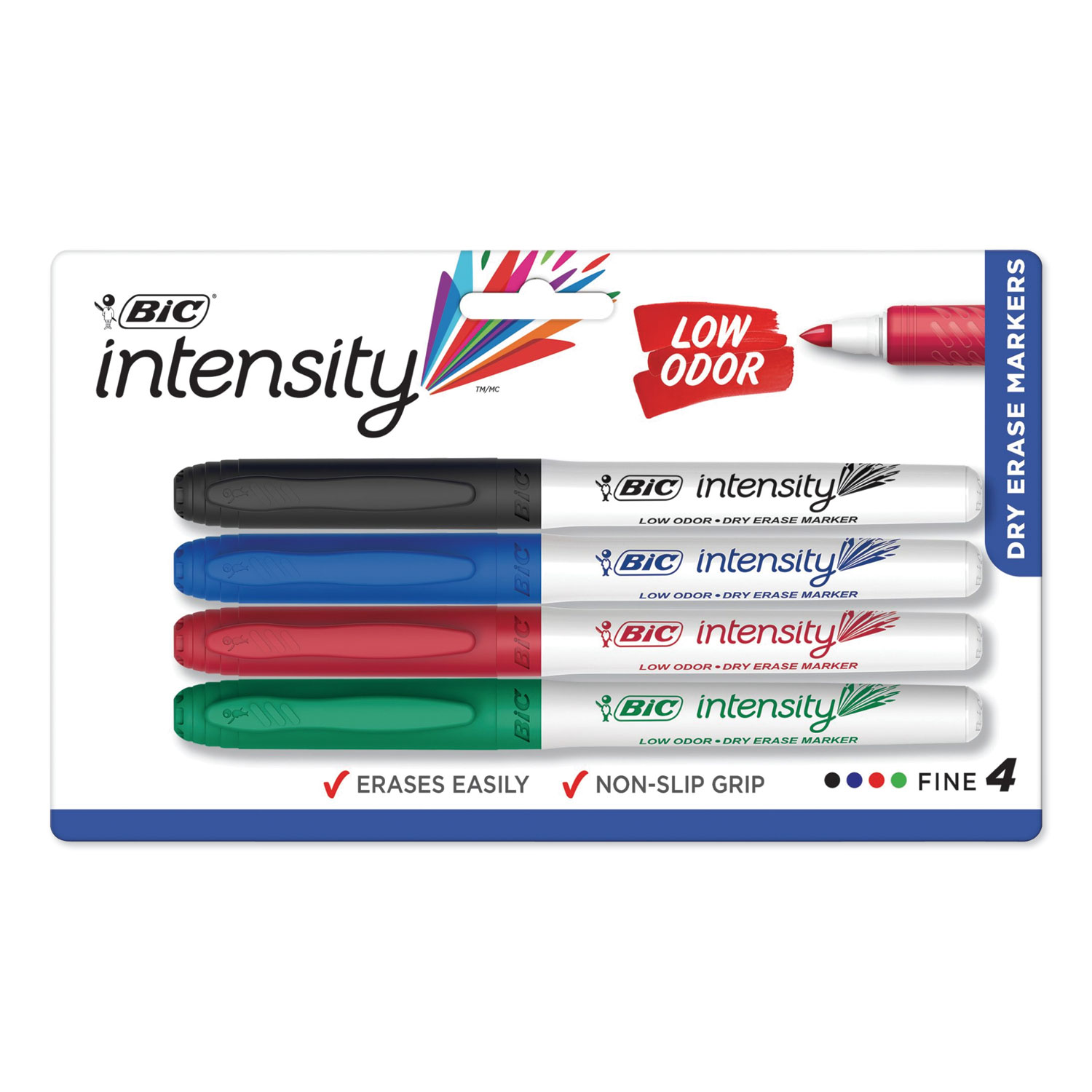 Bic Salon Whiteboard Markers, Fine Point, Green - 12 markers