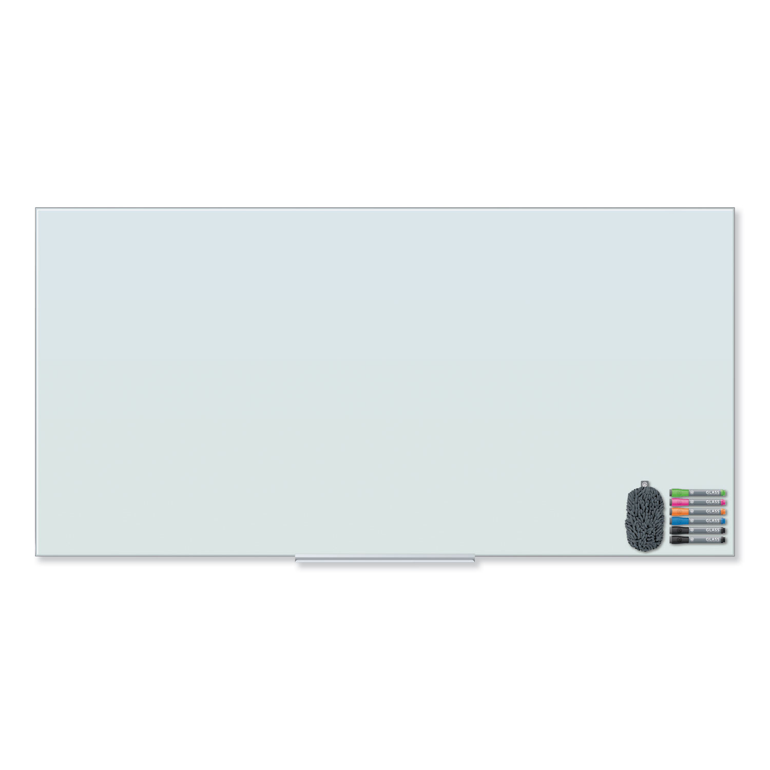  U Brands 3978U00-01 Floating Glass Dry Erase Board, 72 x 36, White (UBR3978U0001) 