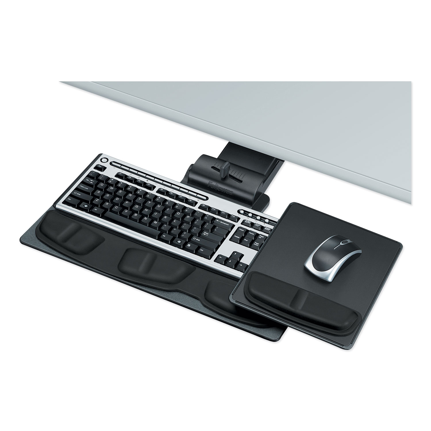  Fellowes 8036101 Professional Executive Adjustable Keyboard Tray, 19w x 10.63d, Black (FEL8036101) 