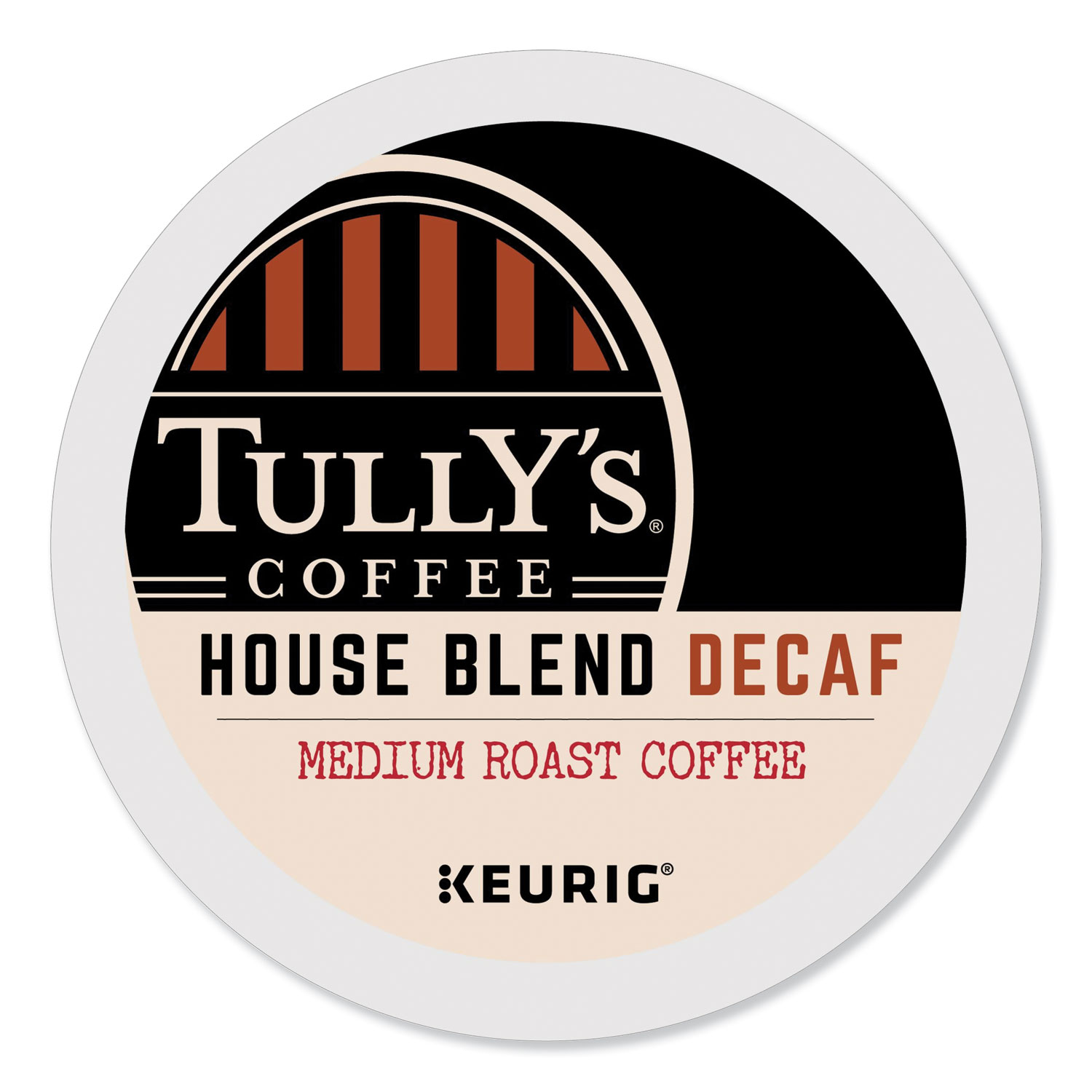  Tully's Coffee 192519 House Blend Decaf Coffee K-Cups, 96/Carton (GMT192519CT) 