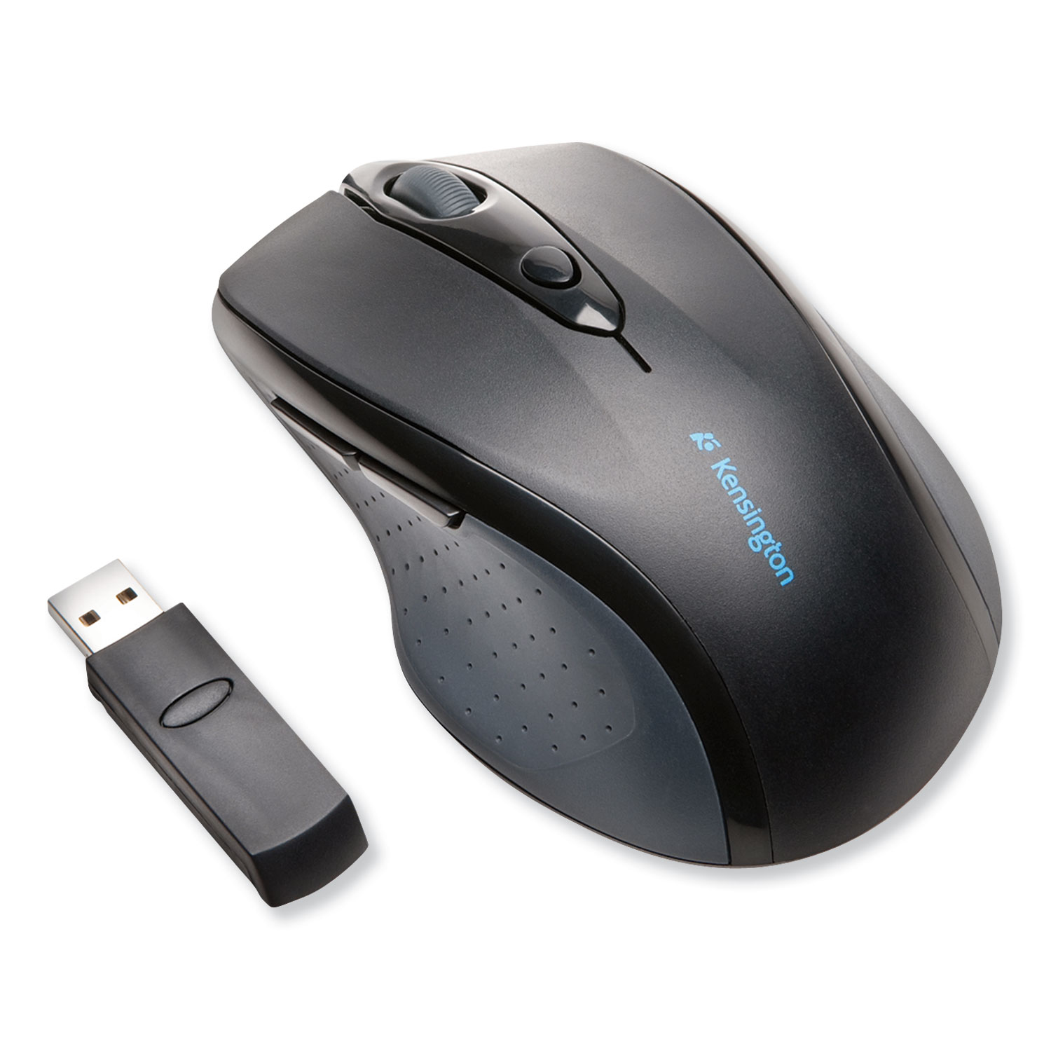  Kensington K72370US Pro Fit Full-Size Wireless Mouse, 2.4 GHz Frequency/30 ft Wireless Range, Right Hand Use, Black (KMW72370) 