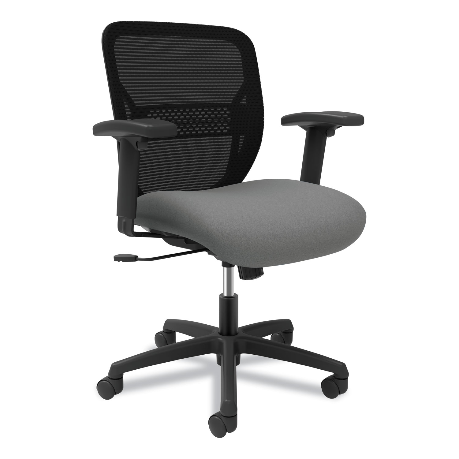  HON HONGTHMZ1CU22 Gateway Mid-Back Task Chair with Arms, Supports up to 250 lbs, Frost Seat, Black Back, Black Base (HONGTHMZ1CU22) 