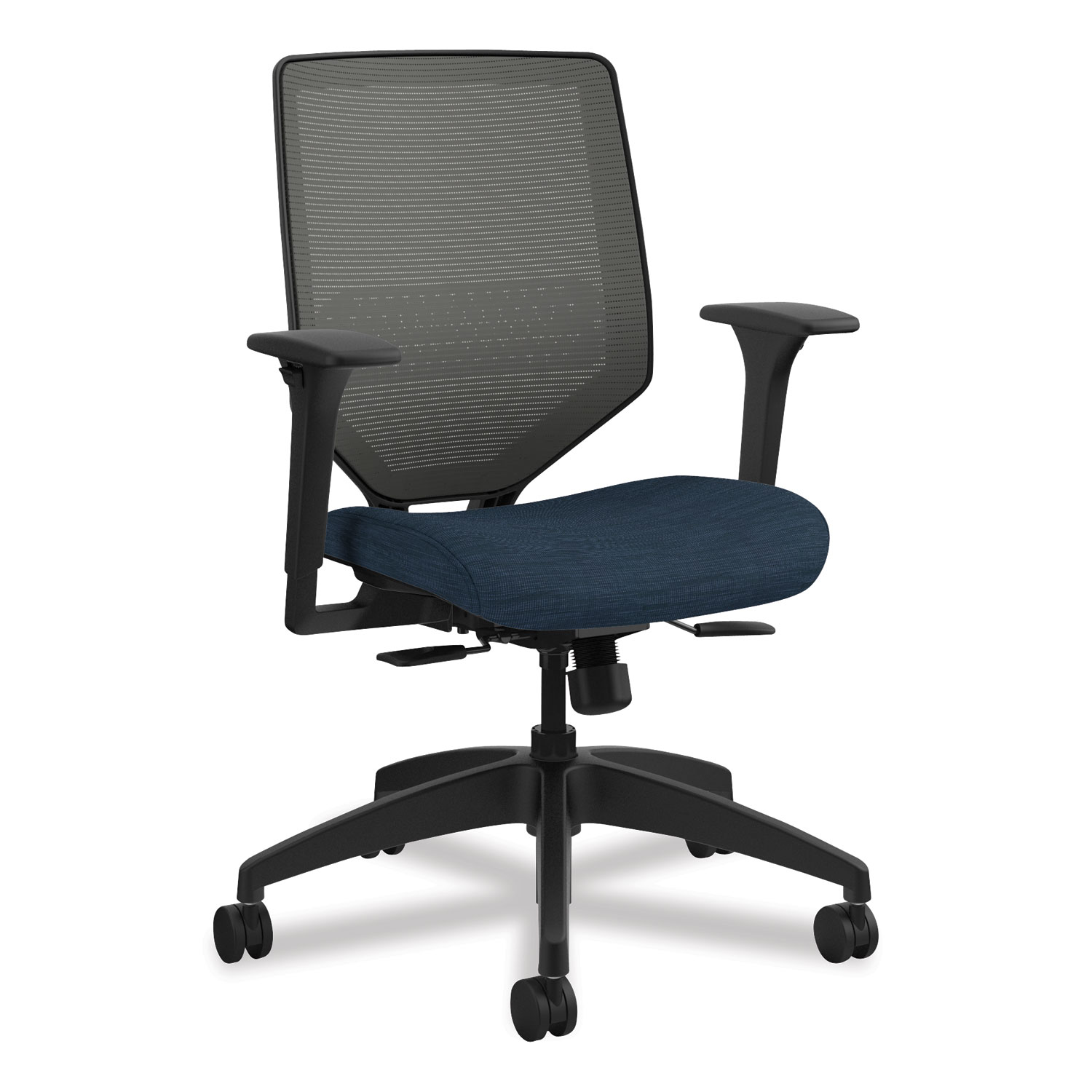  HON HONSVM1ALICC90T Solve Series Mesh Back Task Chair, Supports up to 300 lbs., Midnight Seat, Charcoal Back, Black Base (HONSVM1ALICC90T) 
