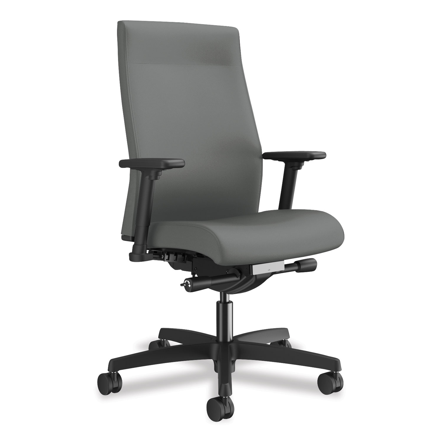  HON HONI2UL2AC22TK Ignition 2.0 Upholstered Mid-Back Task Chair With Lumbar, Supports up to 300 lbs., Frost Seat, Frost Back, Black Base (HONI2UL2AC22TK) 