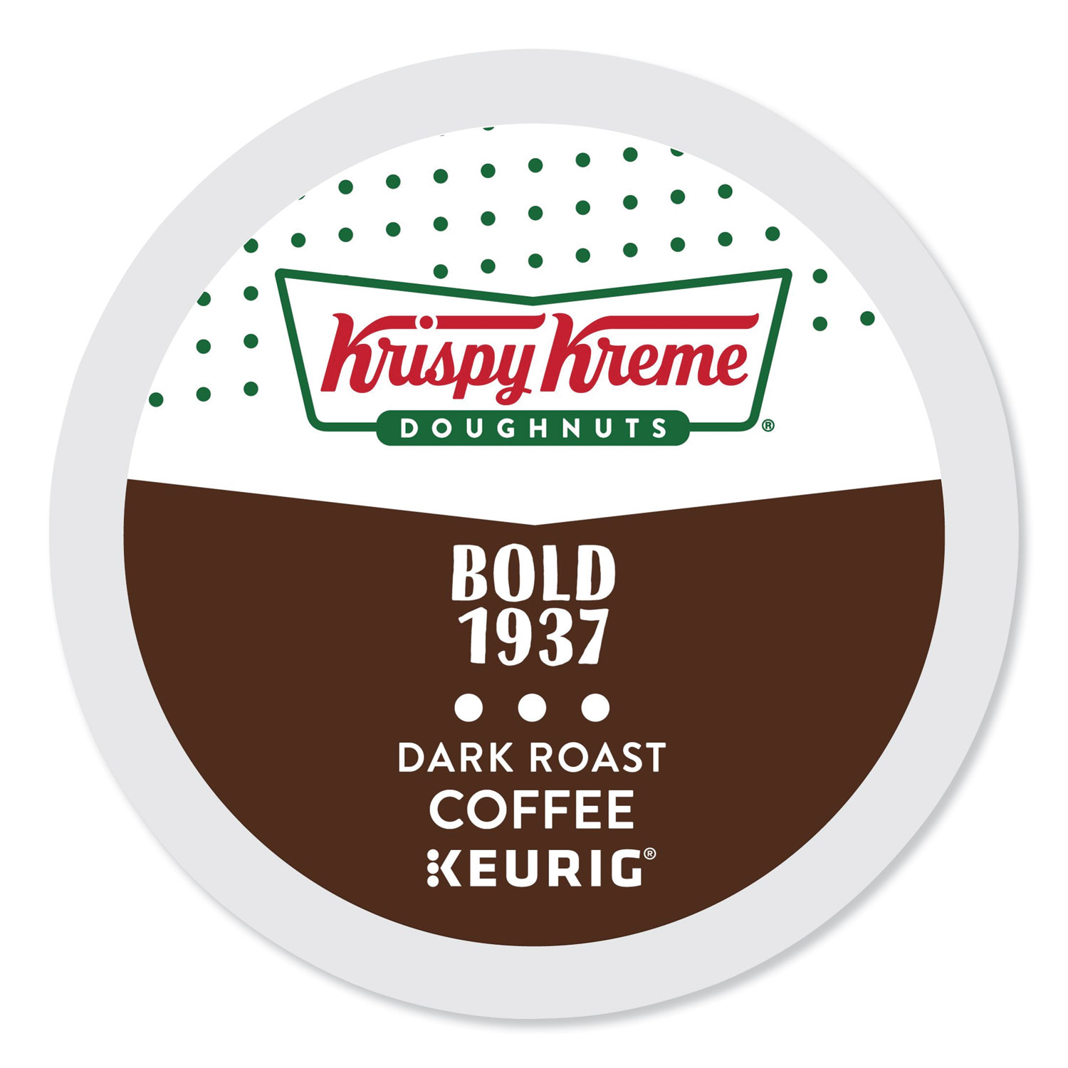  Krispy Kreme Doughnuts 6974 Bold 1937 K-Cups, Coffee, Dark Roast, 24/Box (GMT6974) 