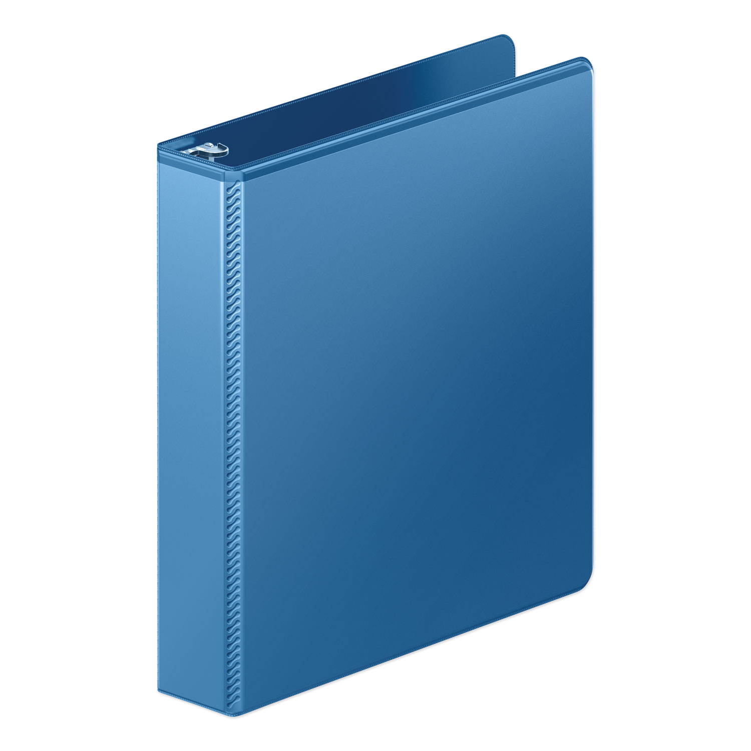  Wilson Jones W363-34-7462PP Heavy-Duty Round Ring View Binder with Extra-Durable Hinge, 3 Rings, 1.5 Capacity, 11 x 8.5, PC Blue (WLJ363347462) 