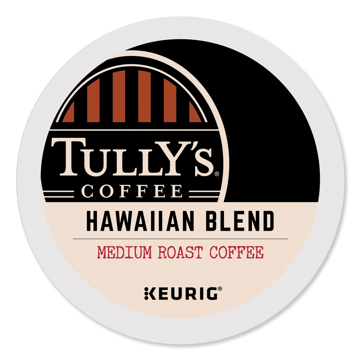  Tully's Coffee 6606CT Hawaiian Blend Coffee K-Cups, 96/Carton (GMT6606CT) 