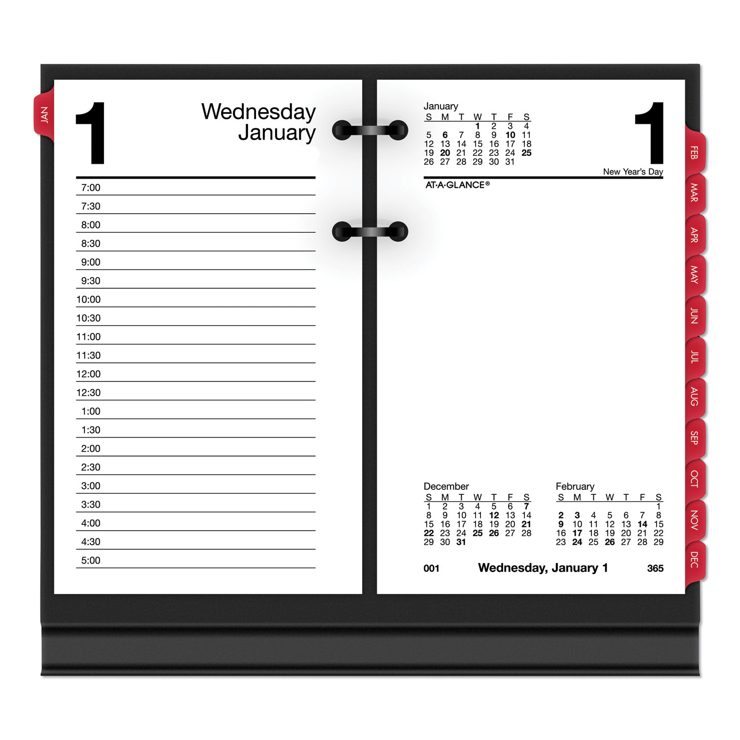 Desk Calendar Refill With Tabs 6 X 3 1 2 White 2020 Sani Chem