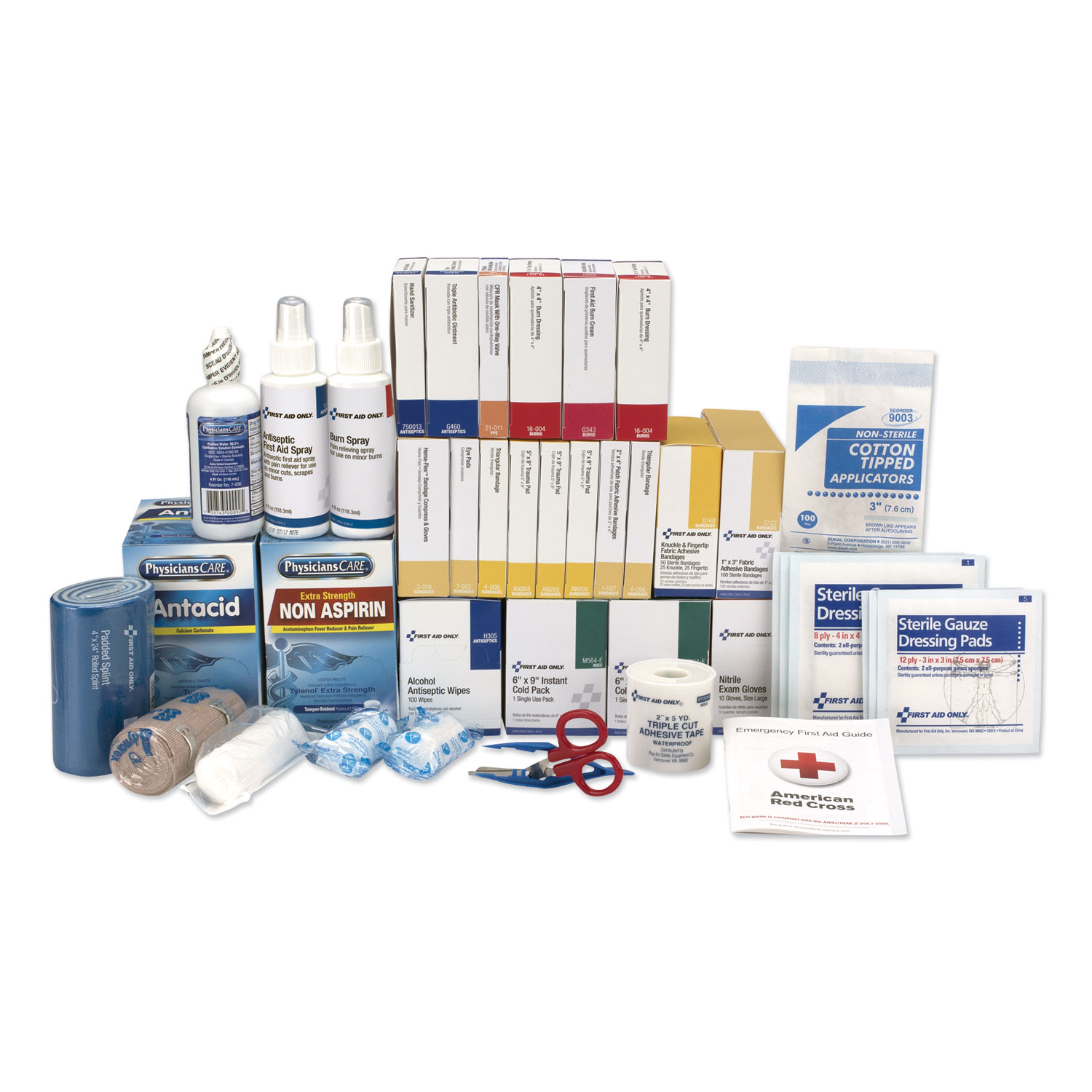  First Aid Only 90623 3 Shelf ANSI Class B+ Refill with Medications, 675 Pieces (FAO90623) 