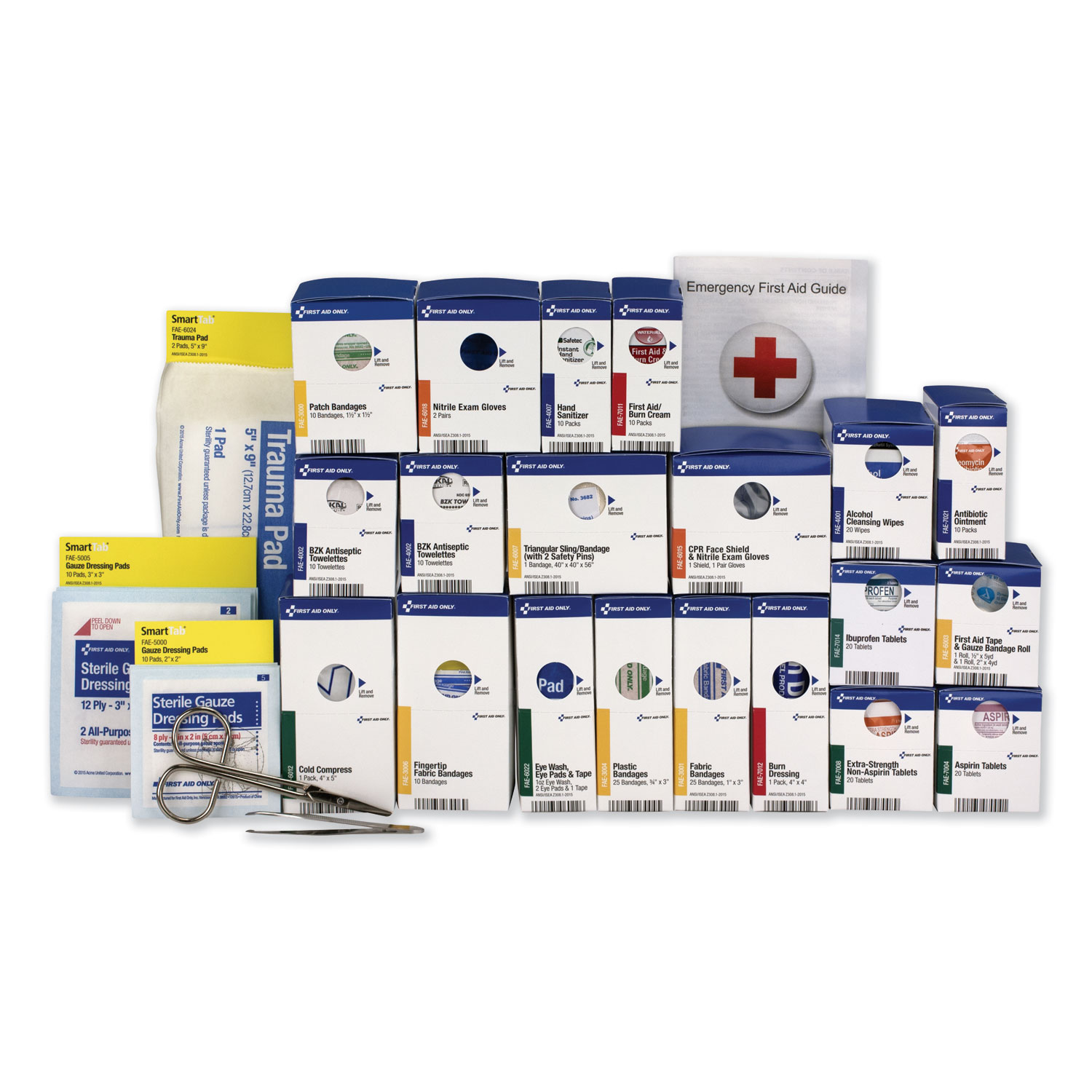  First Aid Only 90613 50 Person ANSI Class A+ First Aid Kit Refill, 241 Pieces (FAO90613) 